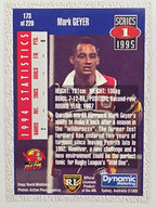NRL 1995 Dynamic Series 1 Base Card #173 Mark Geyer Western Reds