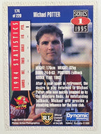 NRL 1995 Dynamic Series 1 Base Card #174 Michael Potter Western Reds