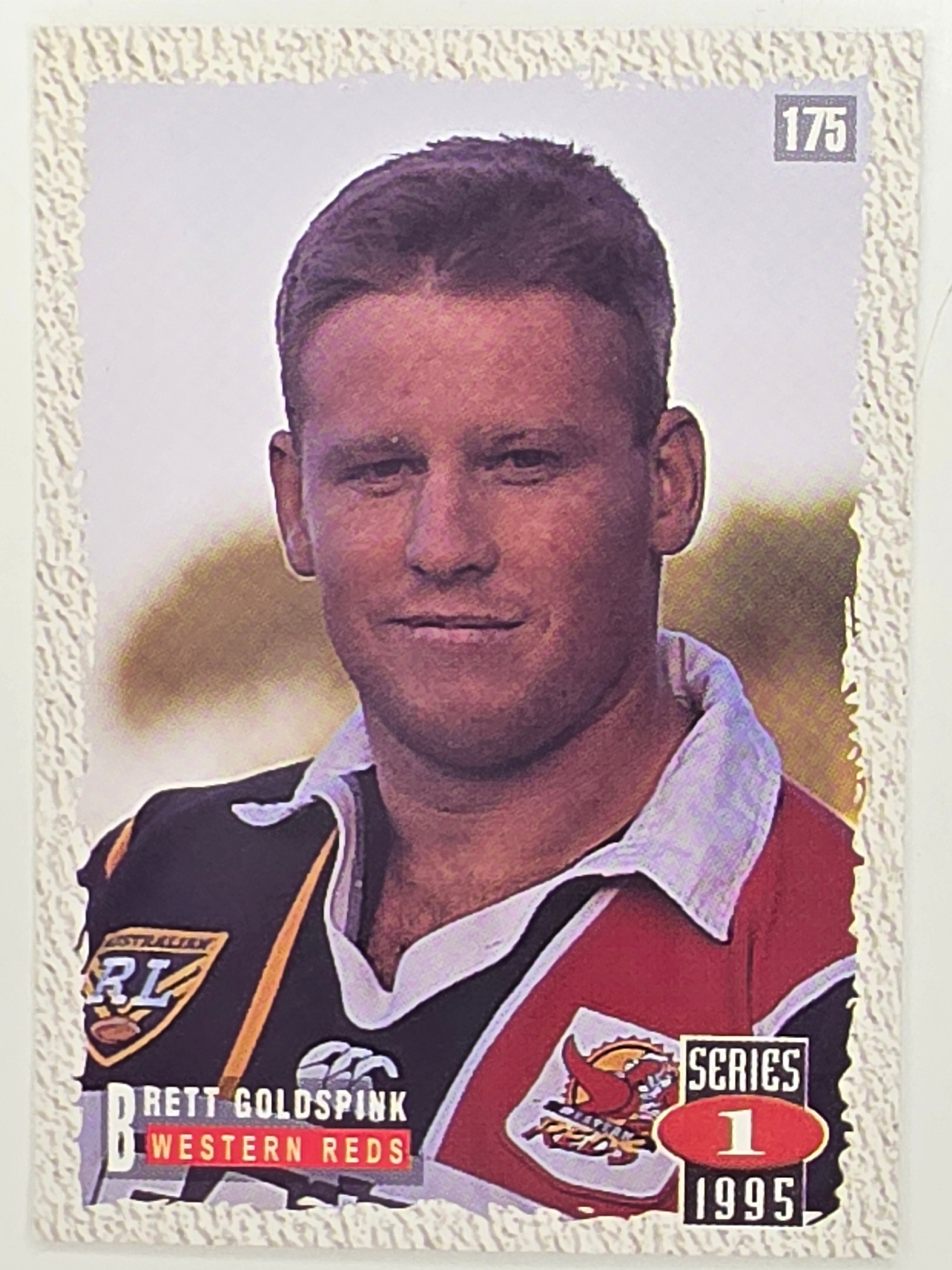 NRL 1995 Dynamic Series 1 Base Card #175 Brett Goldspinks Western Reds