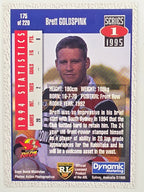 NRL 1995 Dynamic Series 1 Base Card #175 Brett Goldspinks Western Reds