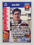 NRL 1995 Dynamic Series 1 Base Card #176 James Grant Western Reds