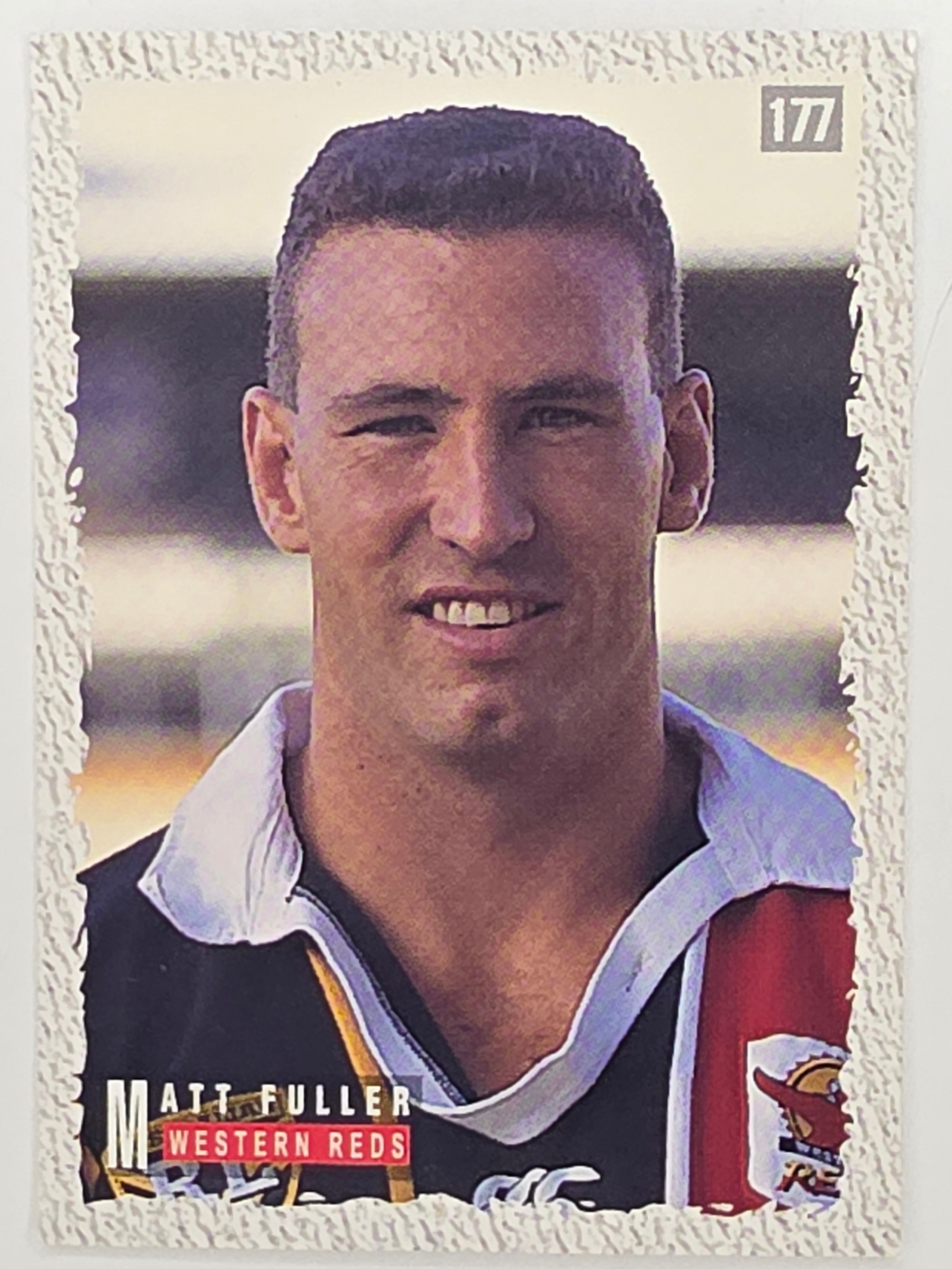 NRL 1995 Dynamic Series 1 Base Card #177 Matt Fuller Western Reds