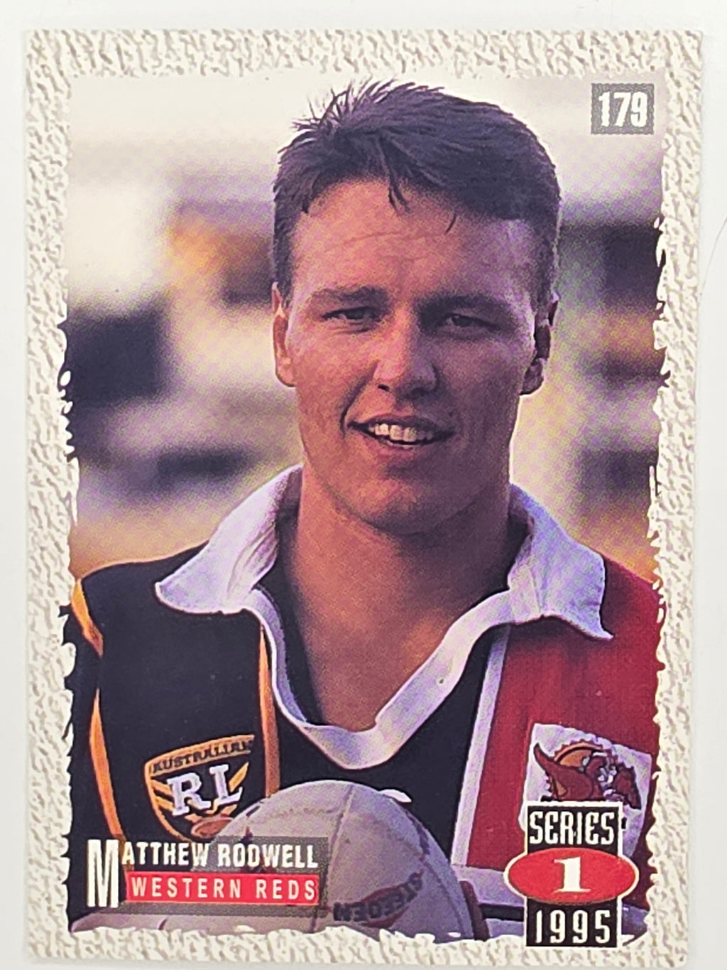 NRL 1995 Dynamic Series 1 Base Card #179 Matthew Rodwell Western Reds