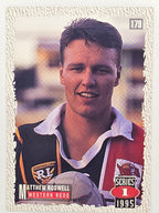NRL 1995 Dynamic Series 1 Base Card #179 Matthew Rodwell Western Reds