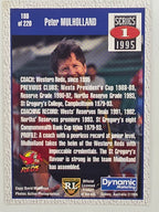 NRL 1995 Dynamic Series 1 Base Card #180 Peter Mulholland Western Reds