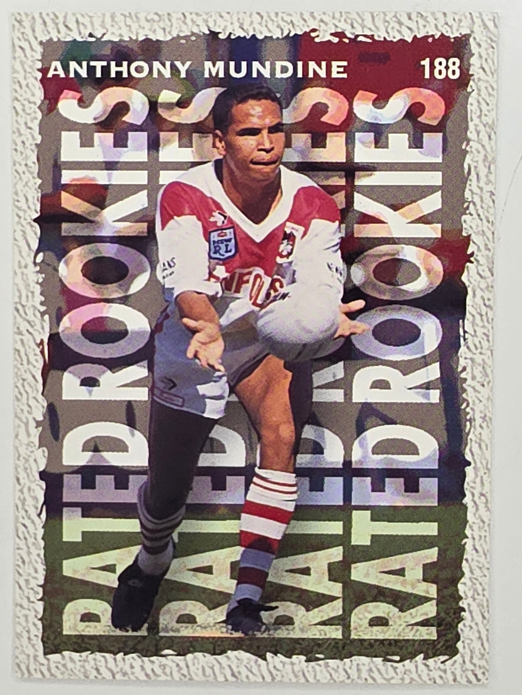 NRL 1995 Dynamic Series 1 Base Card #188 Anthony Mundine St George Dragons