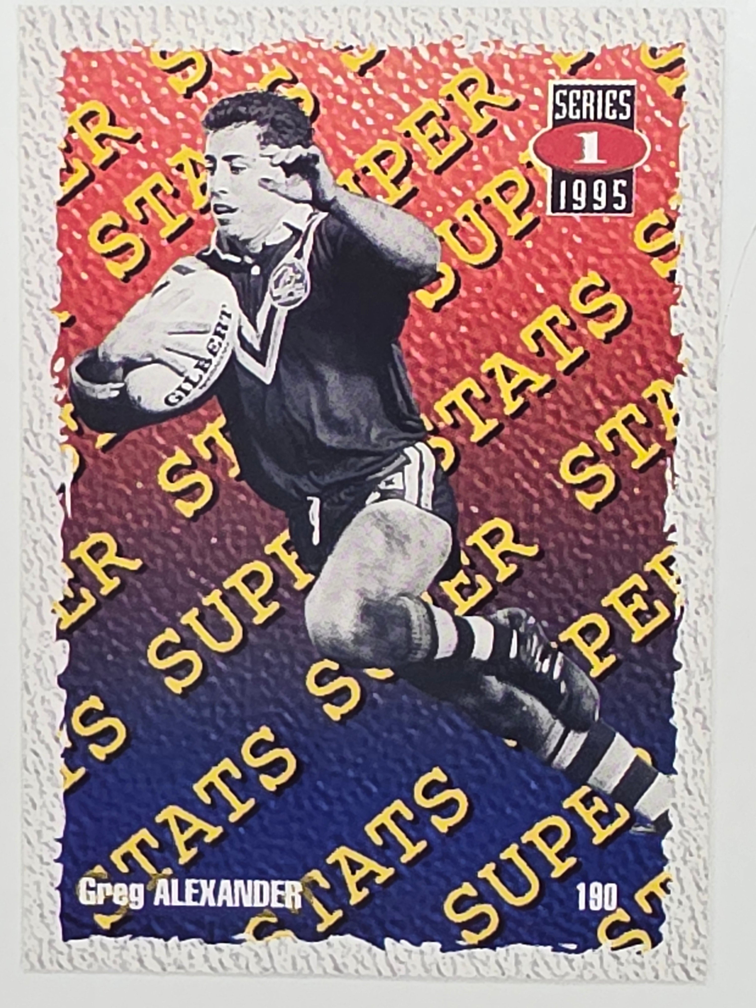 NRL 1995 Dynamic Series 1 Base Card #190 Greg Alexander Auckland Warriors