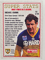 NRL 1995 Dynamic Series 1 Base Card #197 Mick Cronin Parramatta Eels