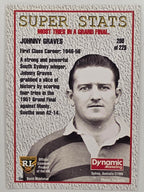 NRL 1995 Dynamic Series 1 Base Card #200 Johnny Graves South Sydney Rabbitohs