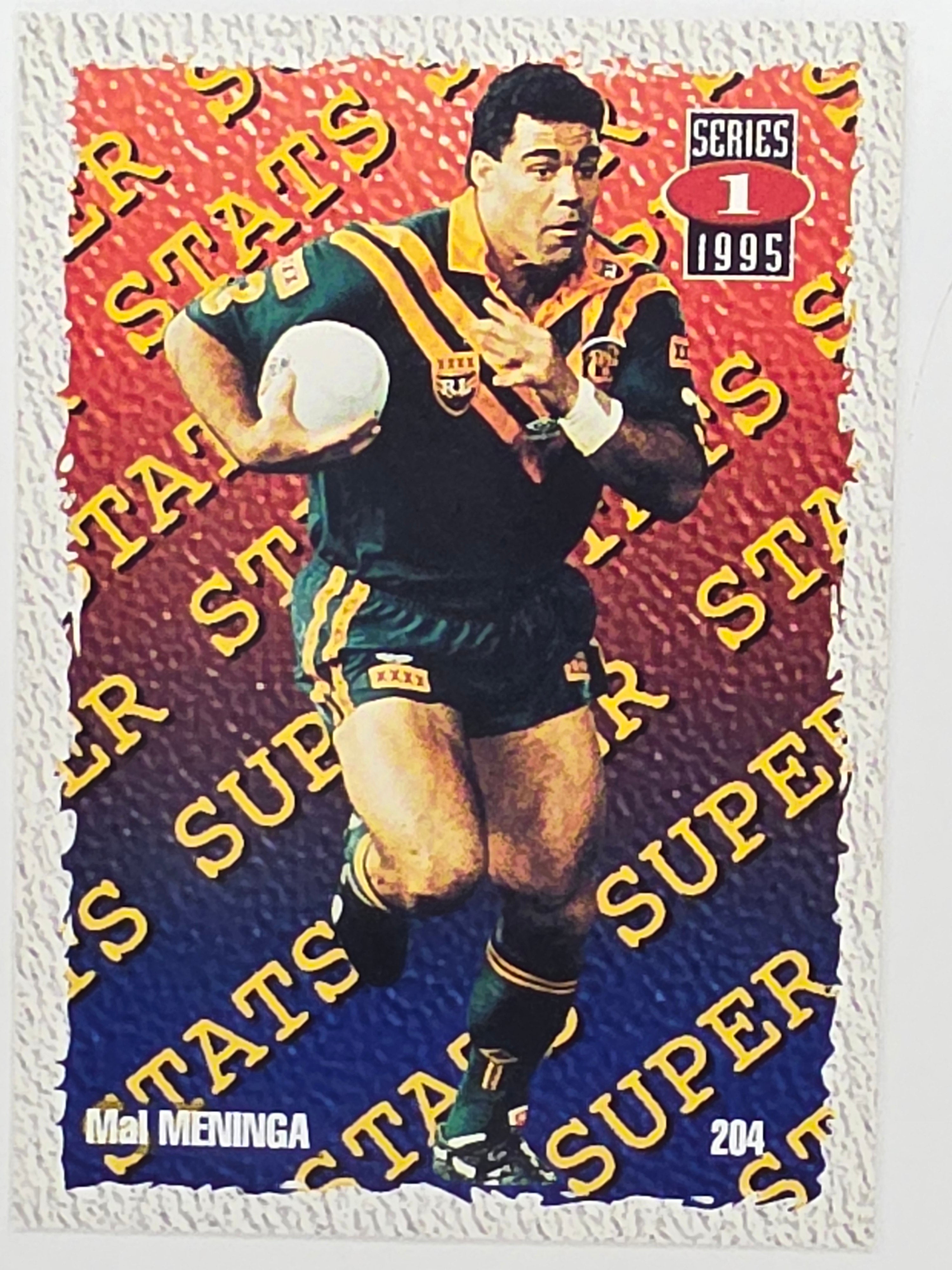 NRL 1995 Dynamic Series 1 Base Card #204 Mal Meninga Canberra Raiders