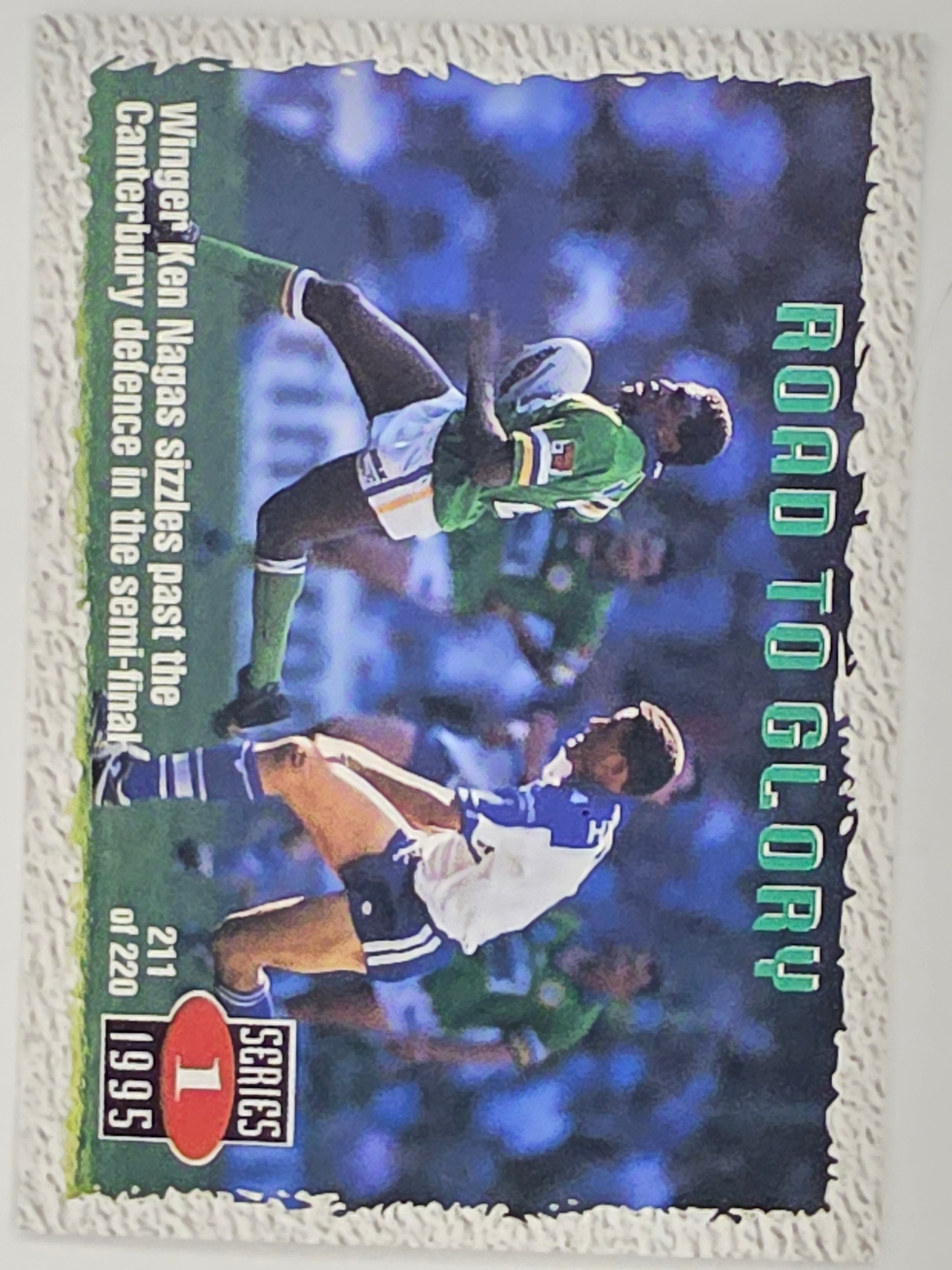 NRL 1995 Dynamic Series 1 Base Card #211 Ken Nagas Canberra Raiders