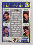 NRL 1995 Dynamic Series 1 Base Card #218 Raiders All Stars Canberra Raiders