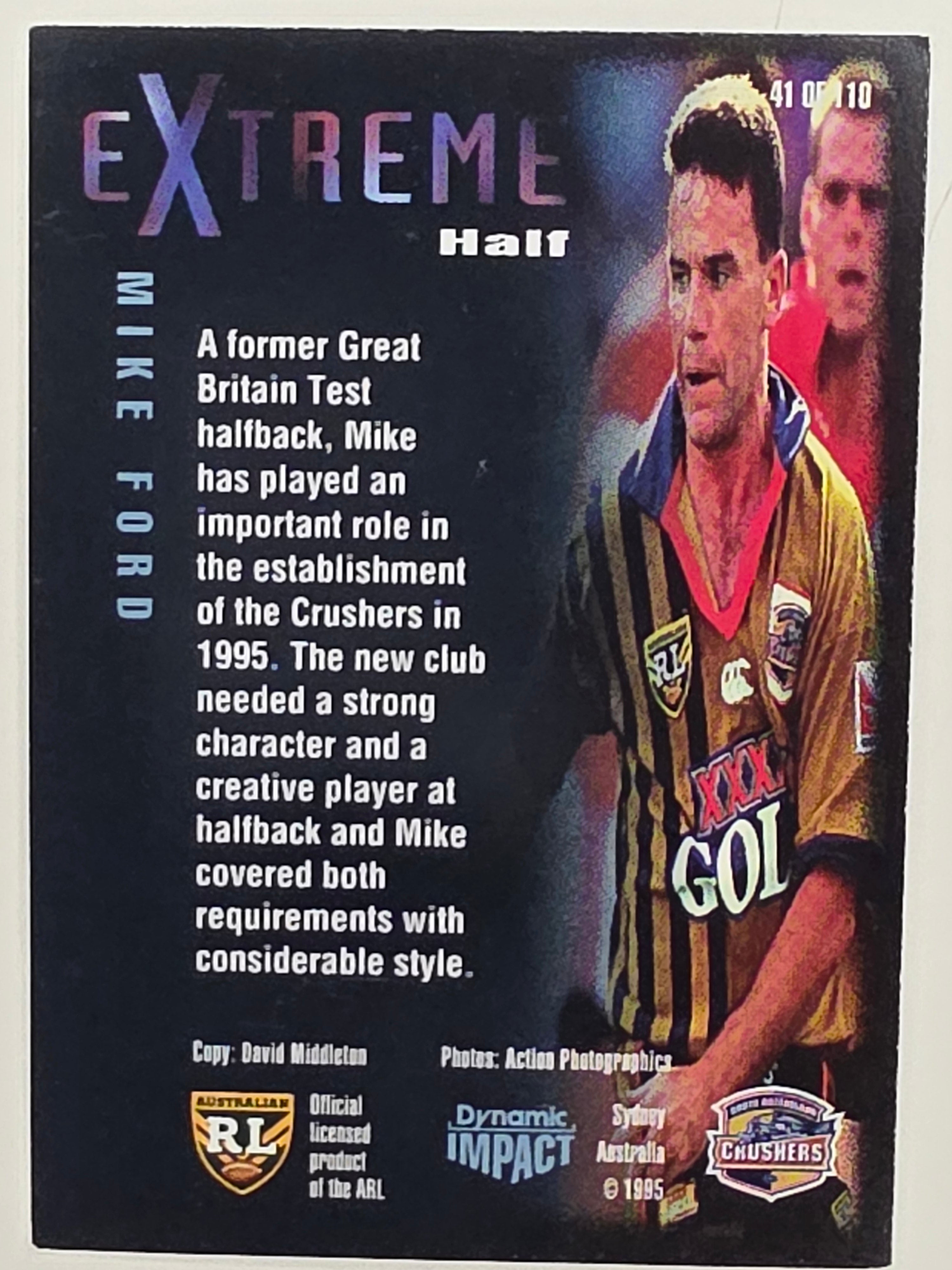 1995 Dynamic Series 3 Winfield Cup Tribute #041 Mike Ford South Qld Crushers