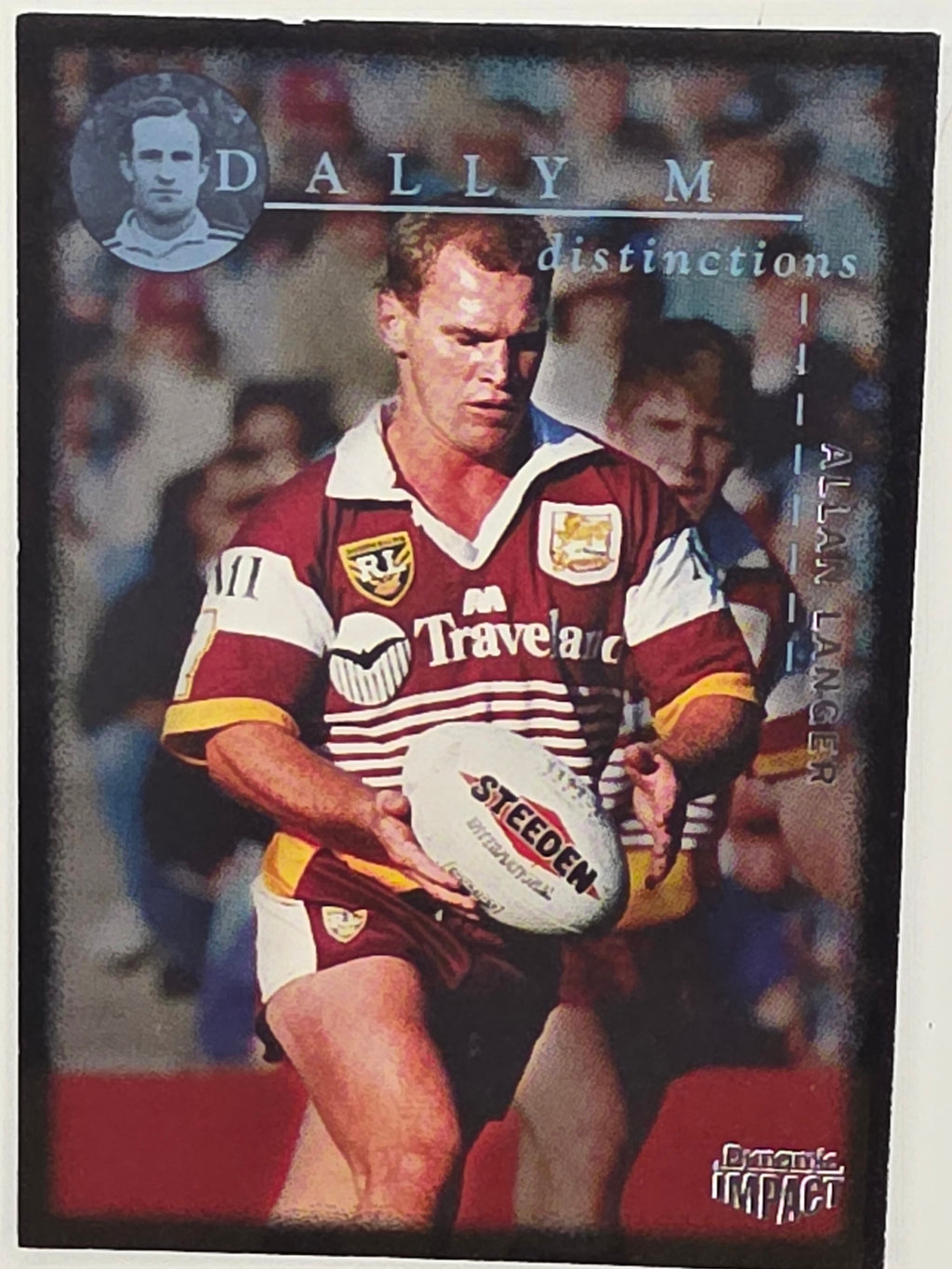 1995 Dynamic Series 3 Winfield Cup Tribute #072 Allan Langer Brisbane Broncos