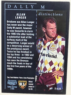 1995 Dynamic Series 3 Winfield Cup Tribute #072 Allan Langer Brisbane Broncos