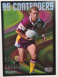 1995 Dynamic Series 3 Winfield Cup Tribute #085 Allan Langer Brisbane Broncos