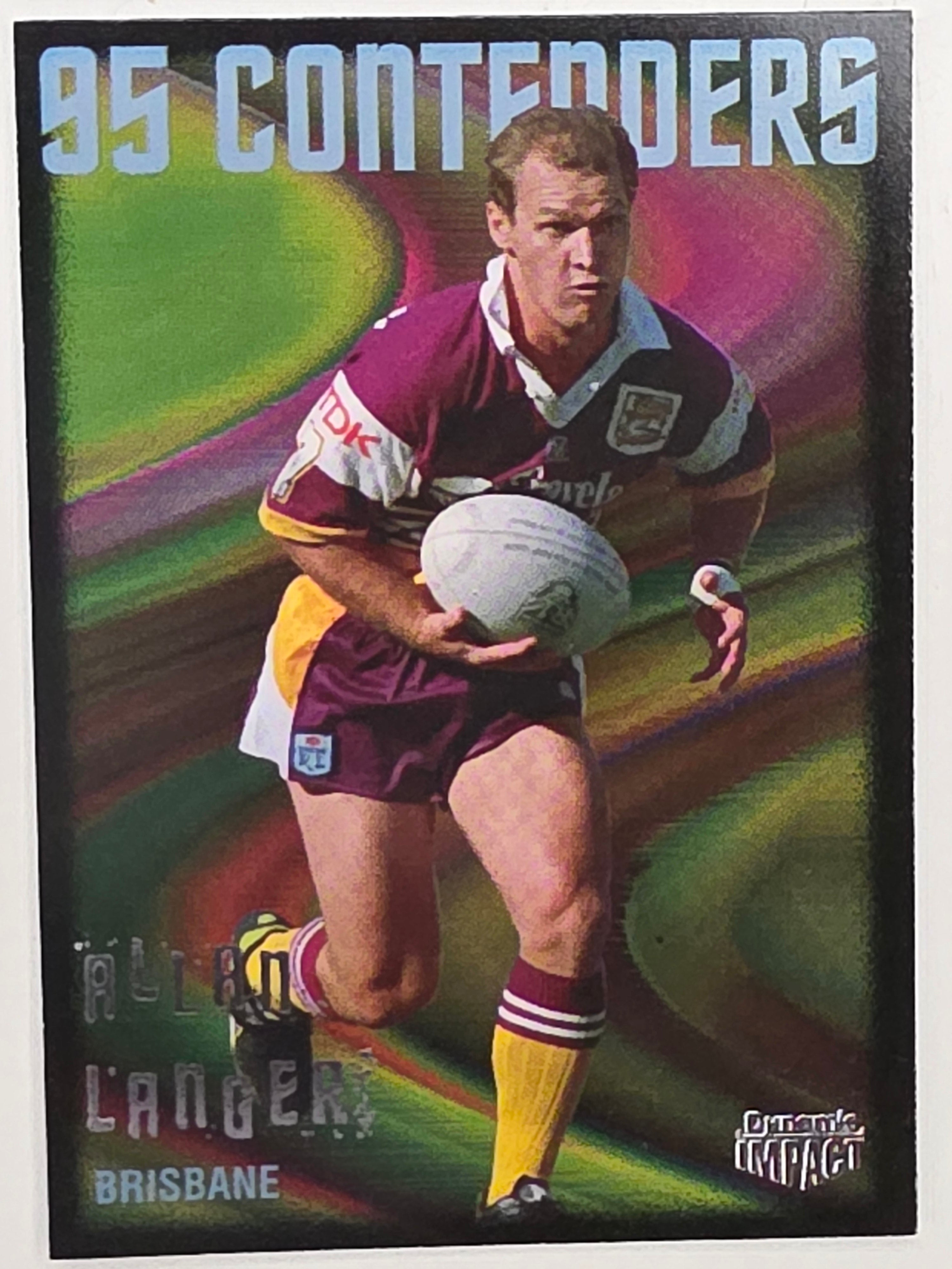 1995 Dynamic Series 3 Winfield Cup Tribute #085 Allan Langer Brisbane Broncos