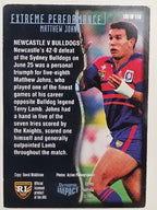 1995 Dynamic Series 3 Winfield Cup Tribute #105 Matthew Johns Newcastle Knights