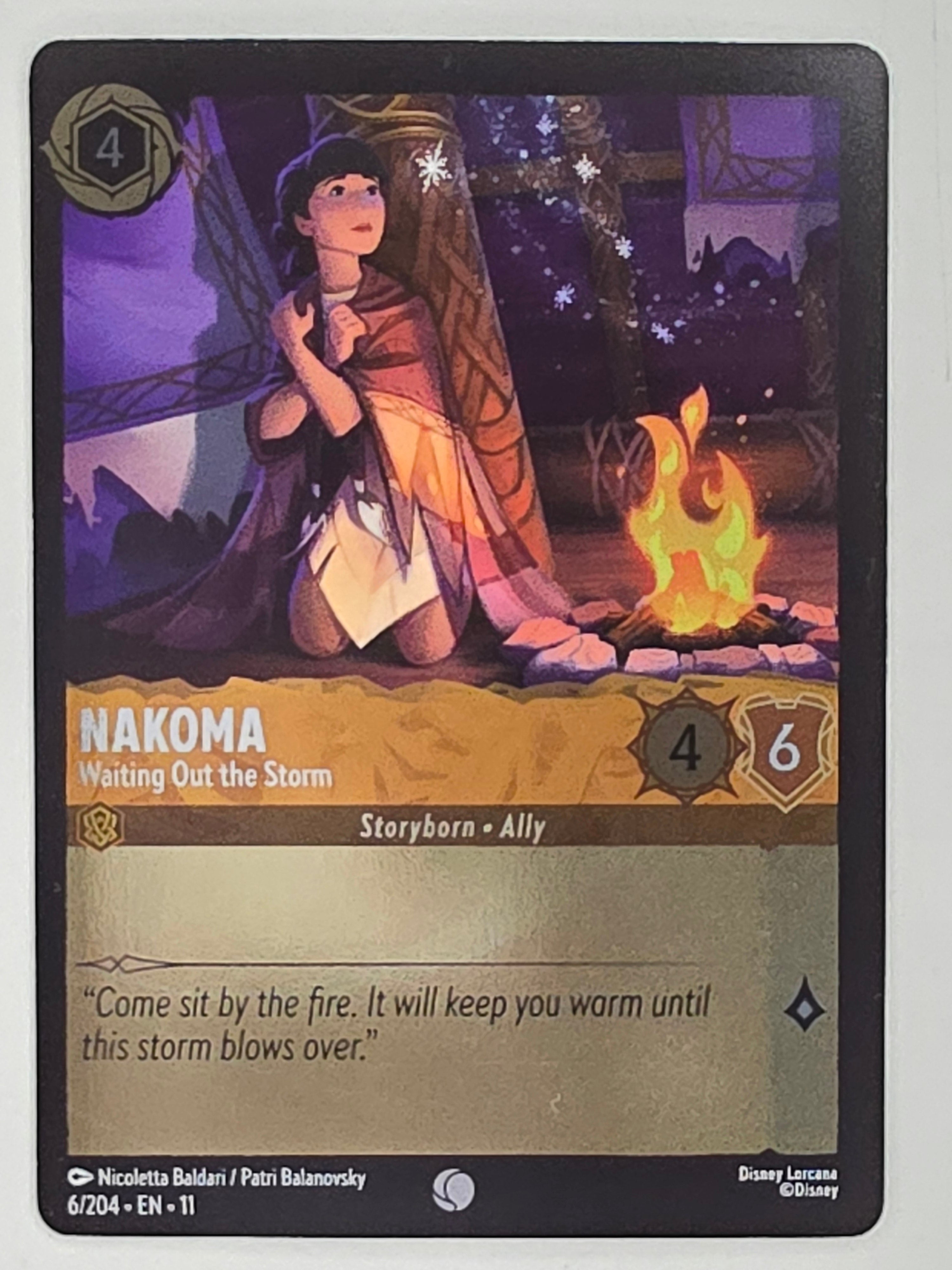 Disney Lorcana Winterspell COLDFOIL #6/204 Nakoma - Waiting Out the Storm|Common