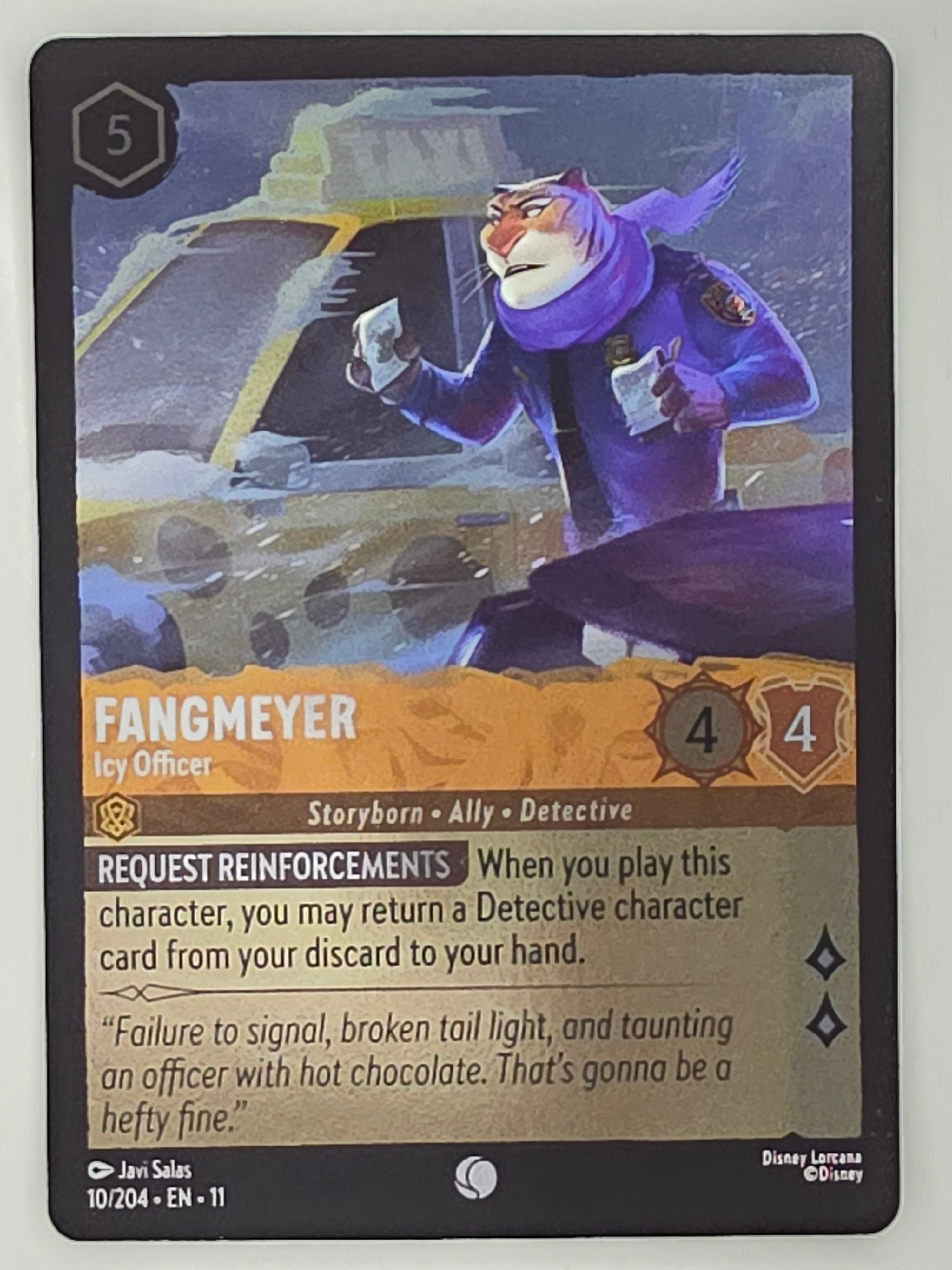 Disney Lorcana Winterspell COLDFOIL #10/204 Fangmeyer - Icy Officer | Common