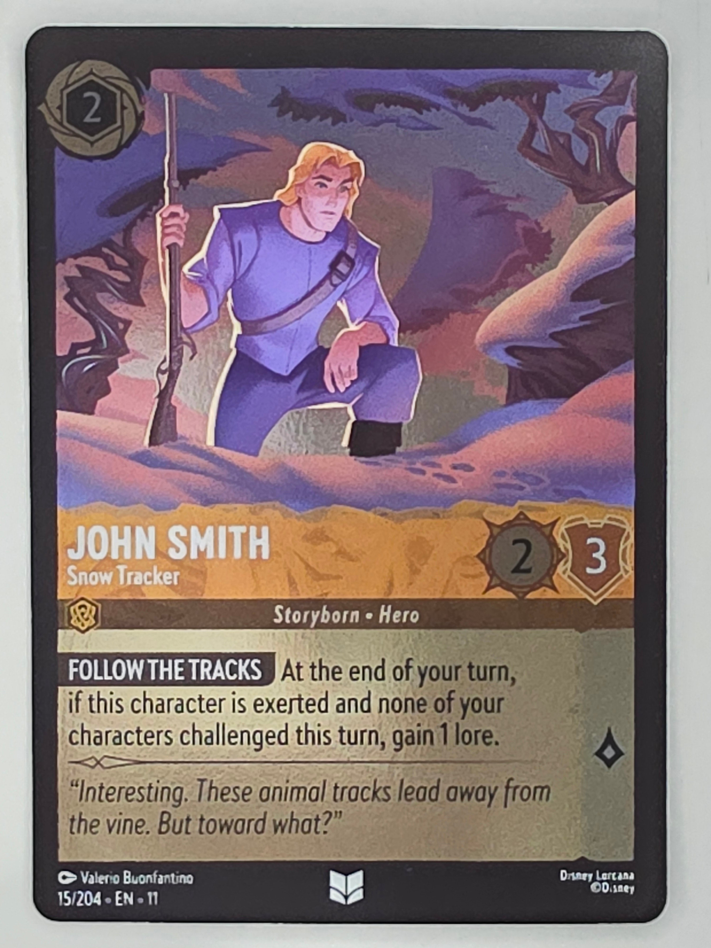 Disney Lorcana Winterspell COLDFOIL #15/204 John Smith - Snow Tracker |Uncommon