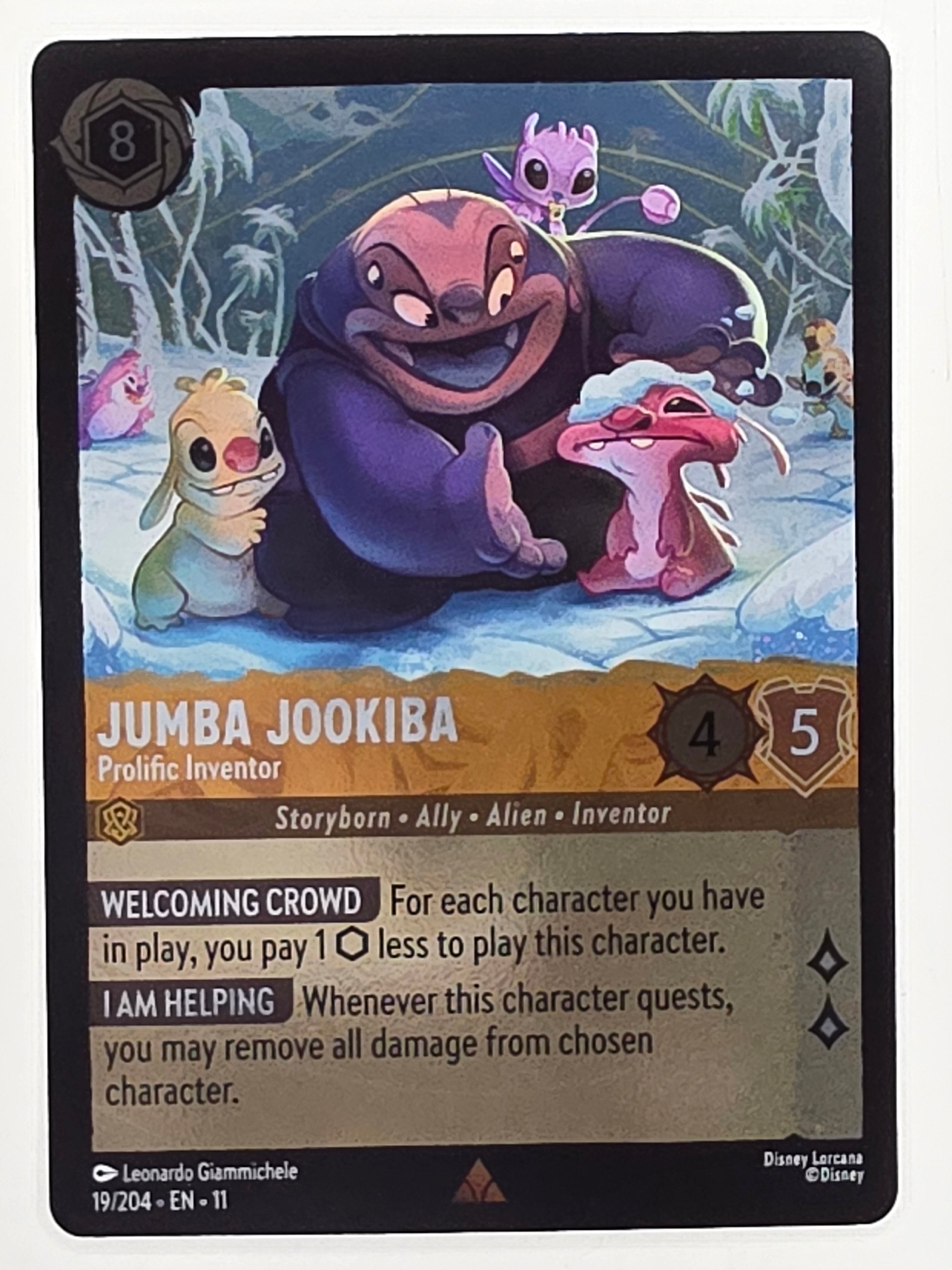 Disney Lorcana Winterspell COLDFOIL #19/204 Jumba Jookiba - Prolific Inventor