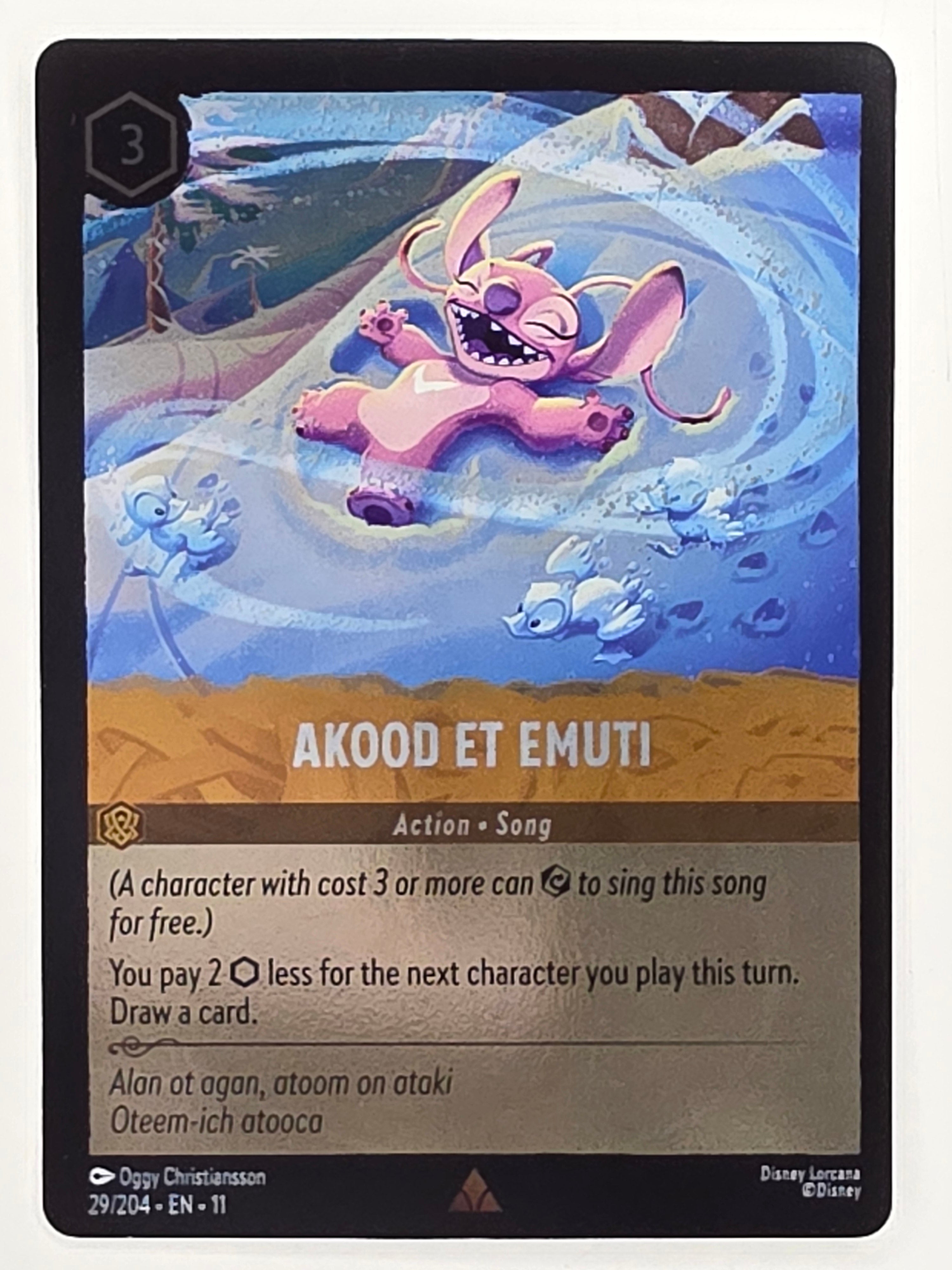 Disney Lorcana Winterspell COLDFOIL #29/204 Akood Et Emuti | Rare