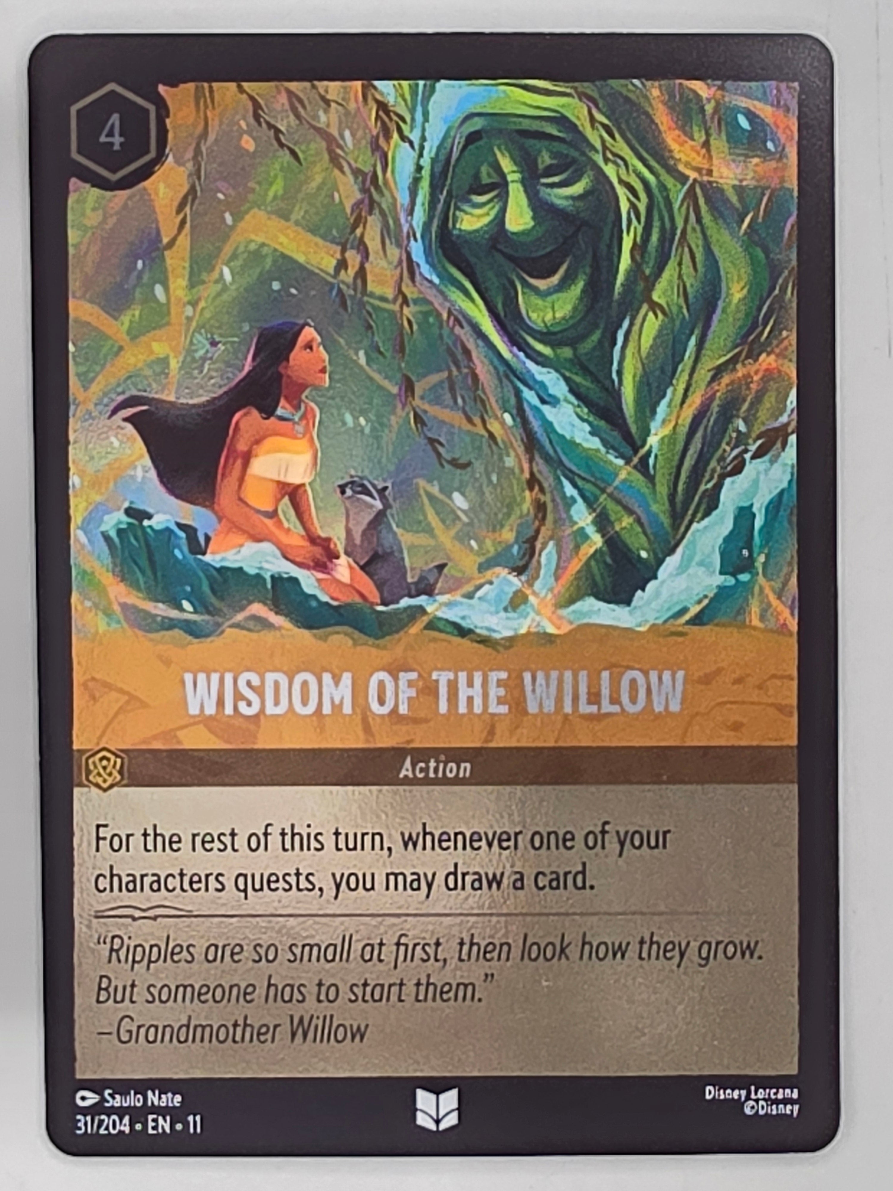 Disney Lorcana Winterspell COLDFOIL #31/204 Wisdom of the Willow | Uncommon