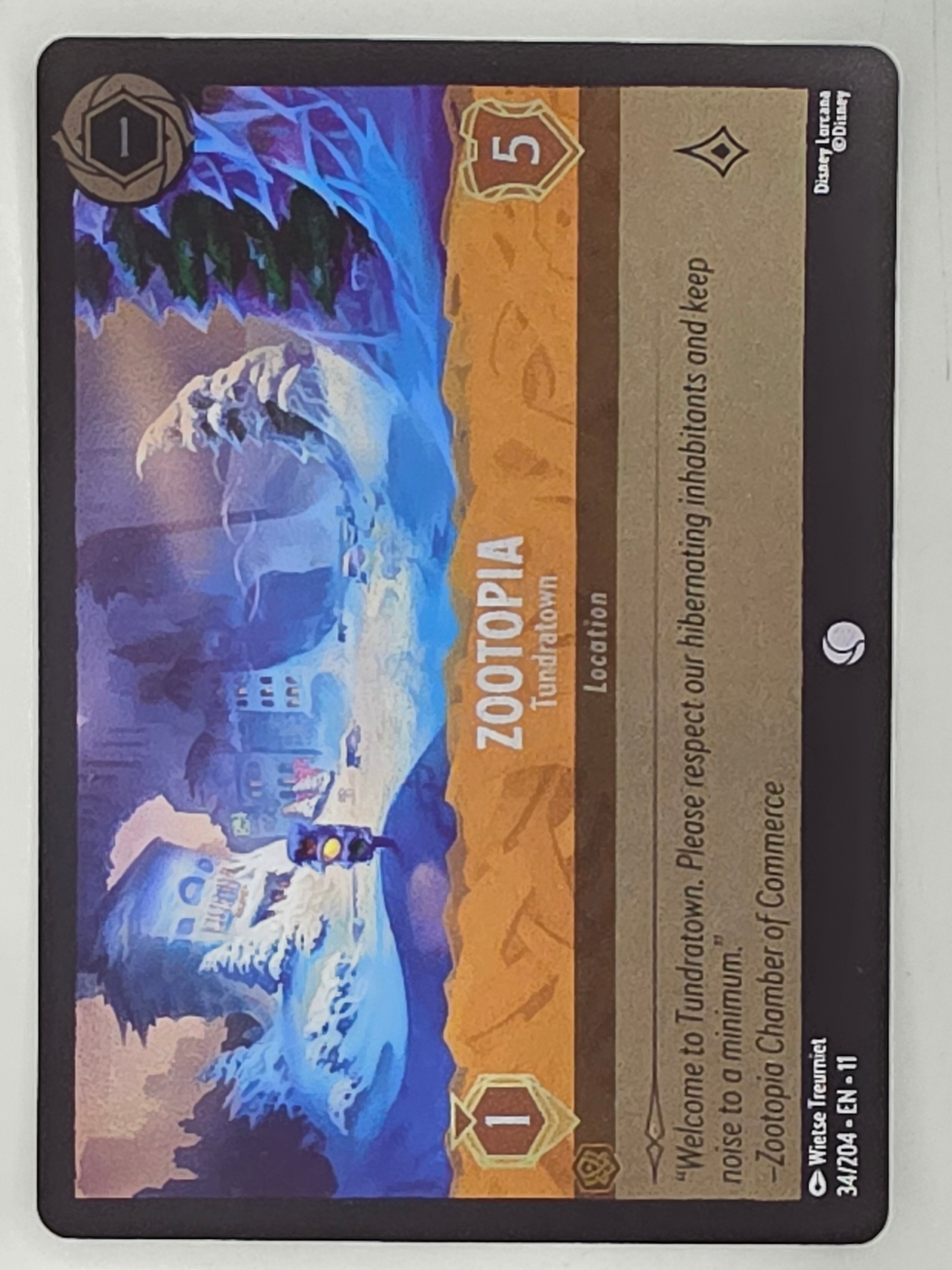 Disney Lorcana Winterspell COLDFOIL #34/204 Zootopia - Tundratown | Common