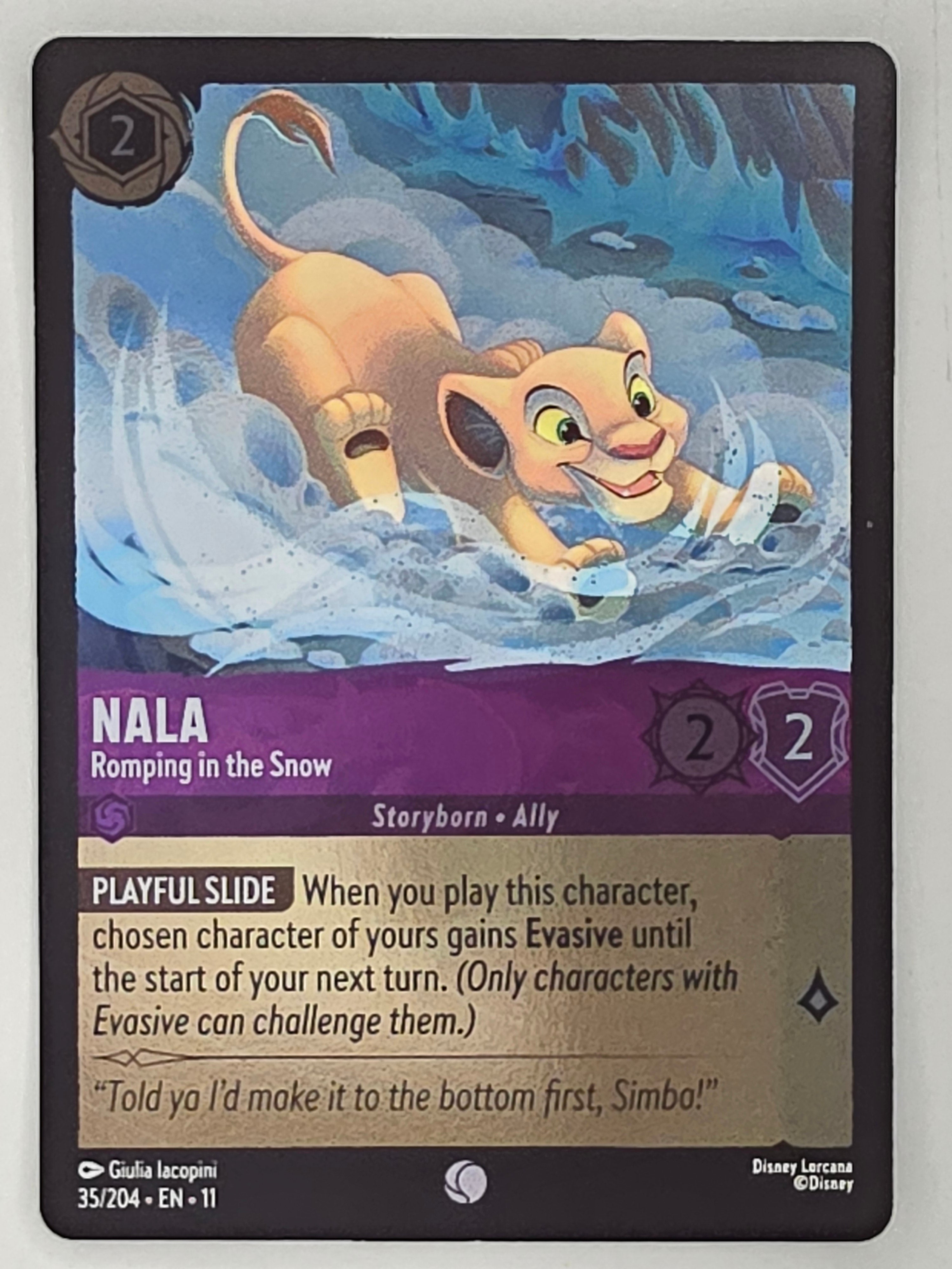 Disney Lorcana Winterspell COLDFOIL #35/204 Nala - Romping in the Snow | Common