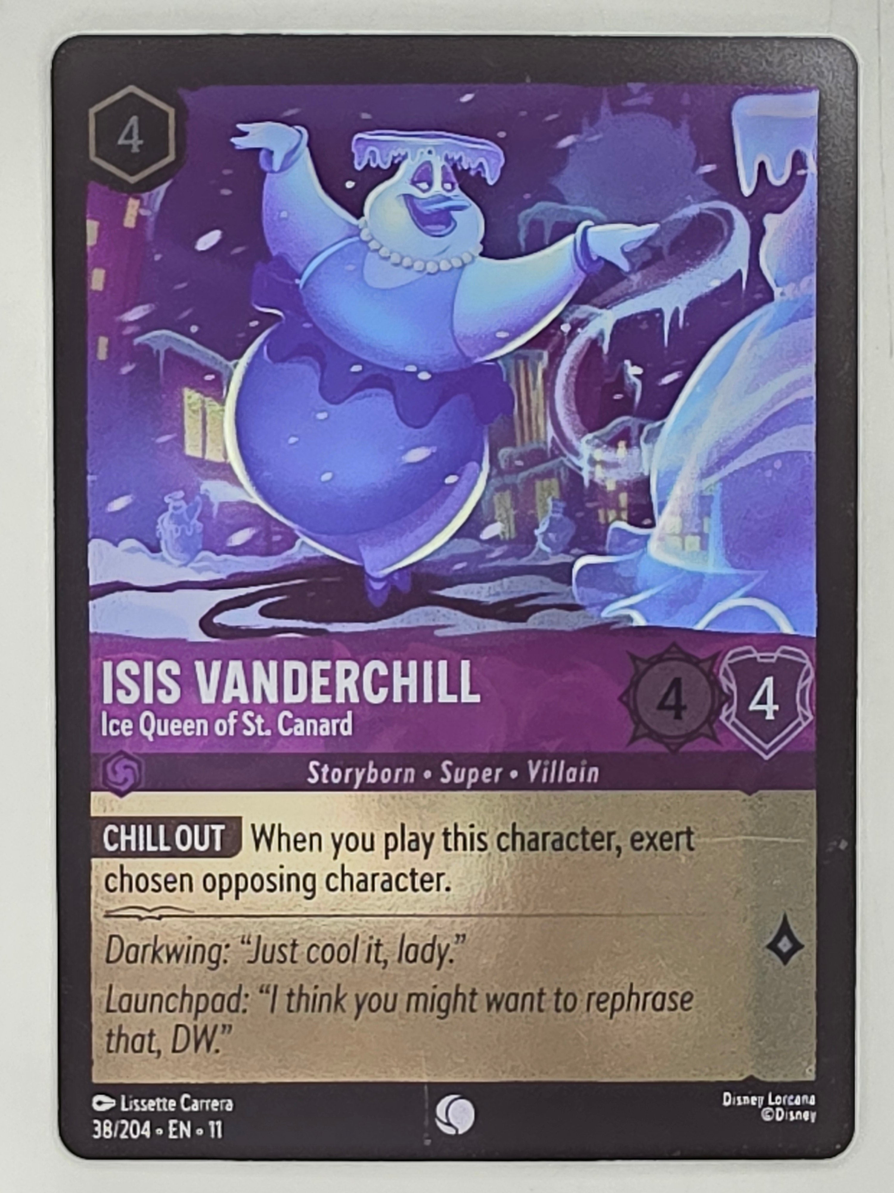 Disney Lorcana Winterspell COLDFOIL #38/204 Isis Vanderchill-Ice Queen St Canard