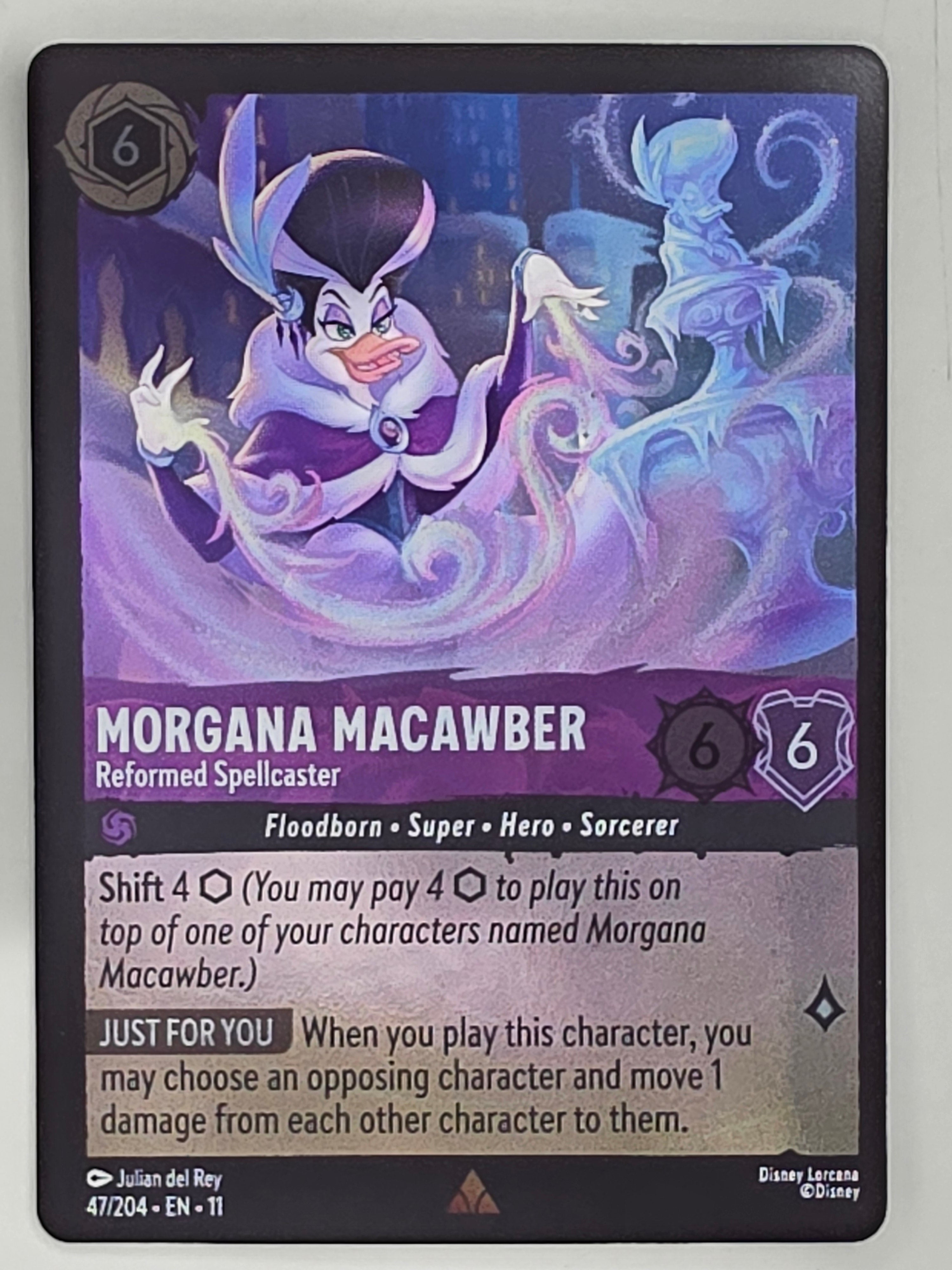 Disney Lorcana Winterspell COLDFOIL #47/204 Morgana Macawber -Reformed Spellcast