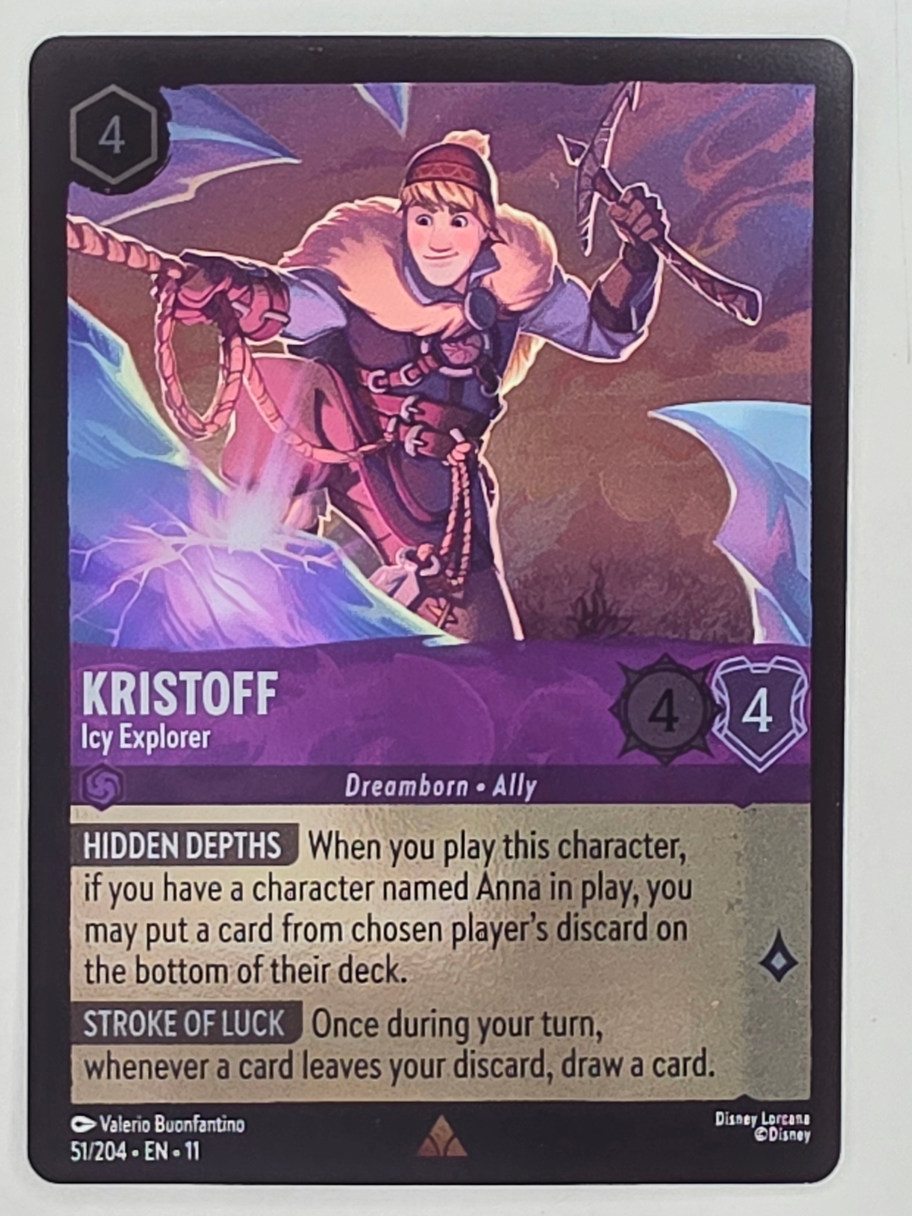 Disney Lorcana Winterspell COLDFOIL #51/204 Kristoff - Icy Explorer | Rare
