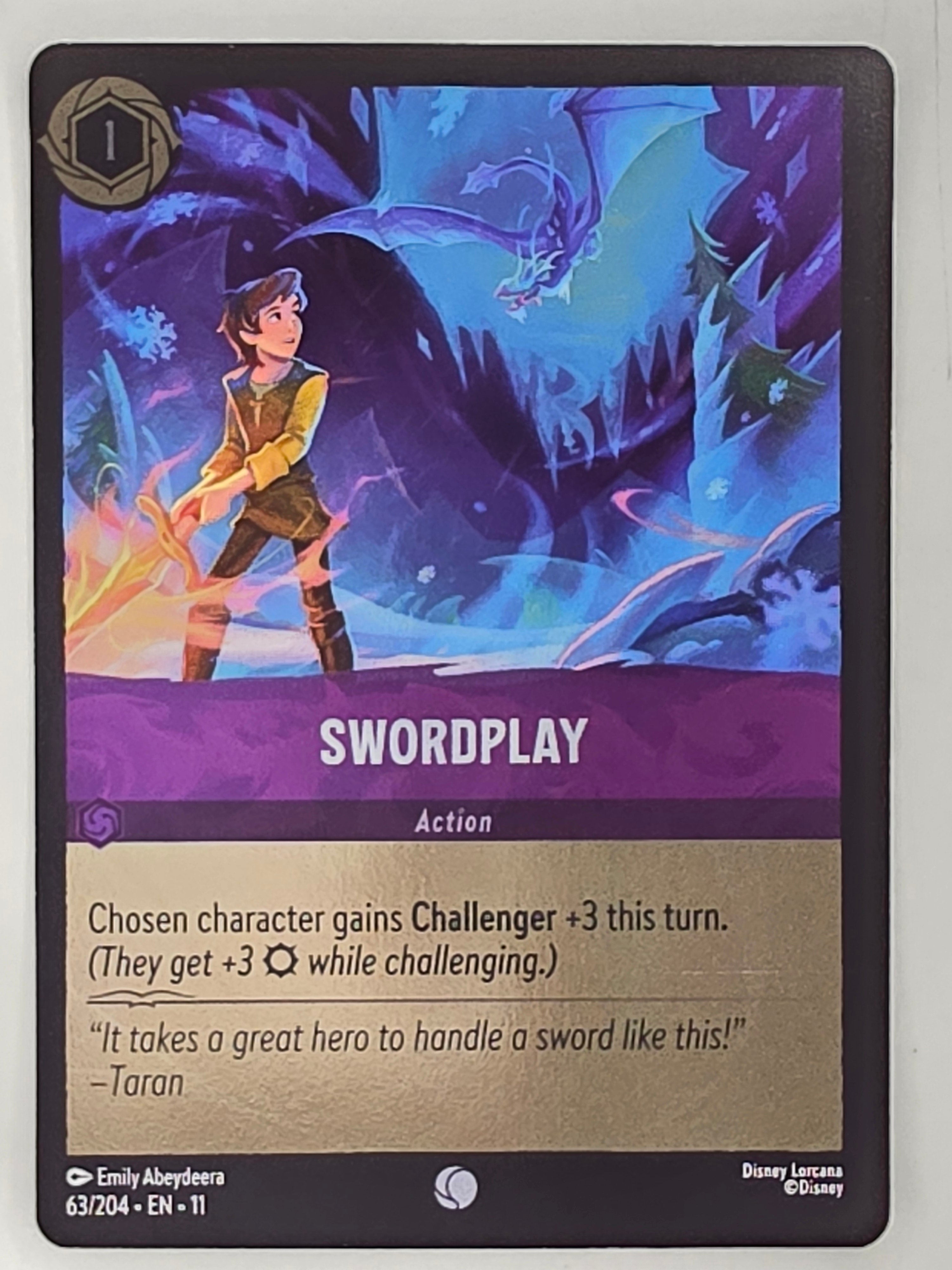 Disney Lorcana Winterspell COLDFOIL #63/204 Swordplay | Common