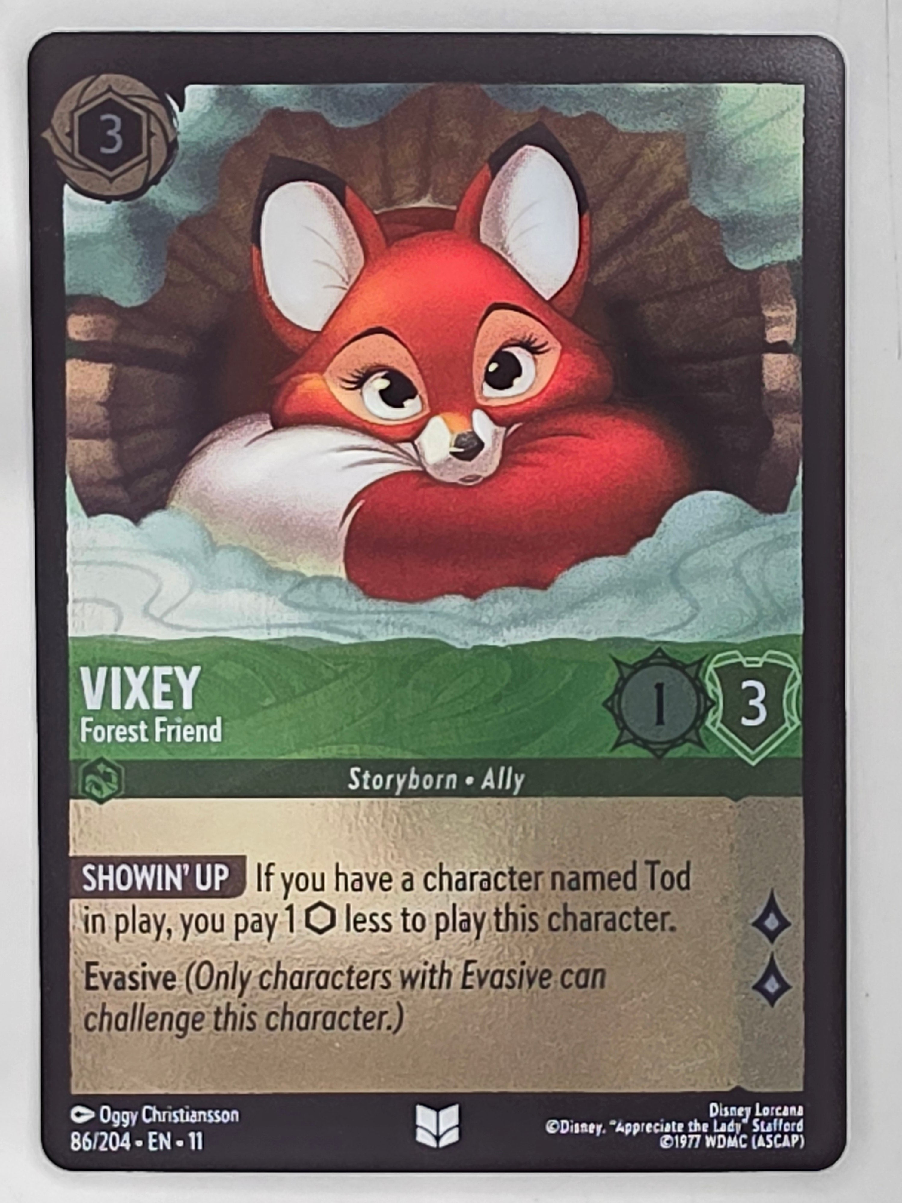Disney Lorcana Winterspell COLDFOIL #86/204 Vixey - Forest Friend | Uncommon