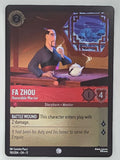 Disney Lorcana Winterspell COLDFOIL #110/204 Fa Zhou - Honorable Warrior |Common
