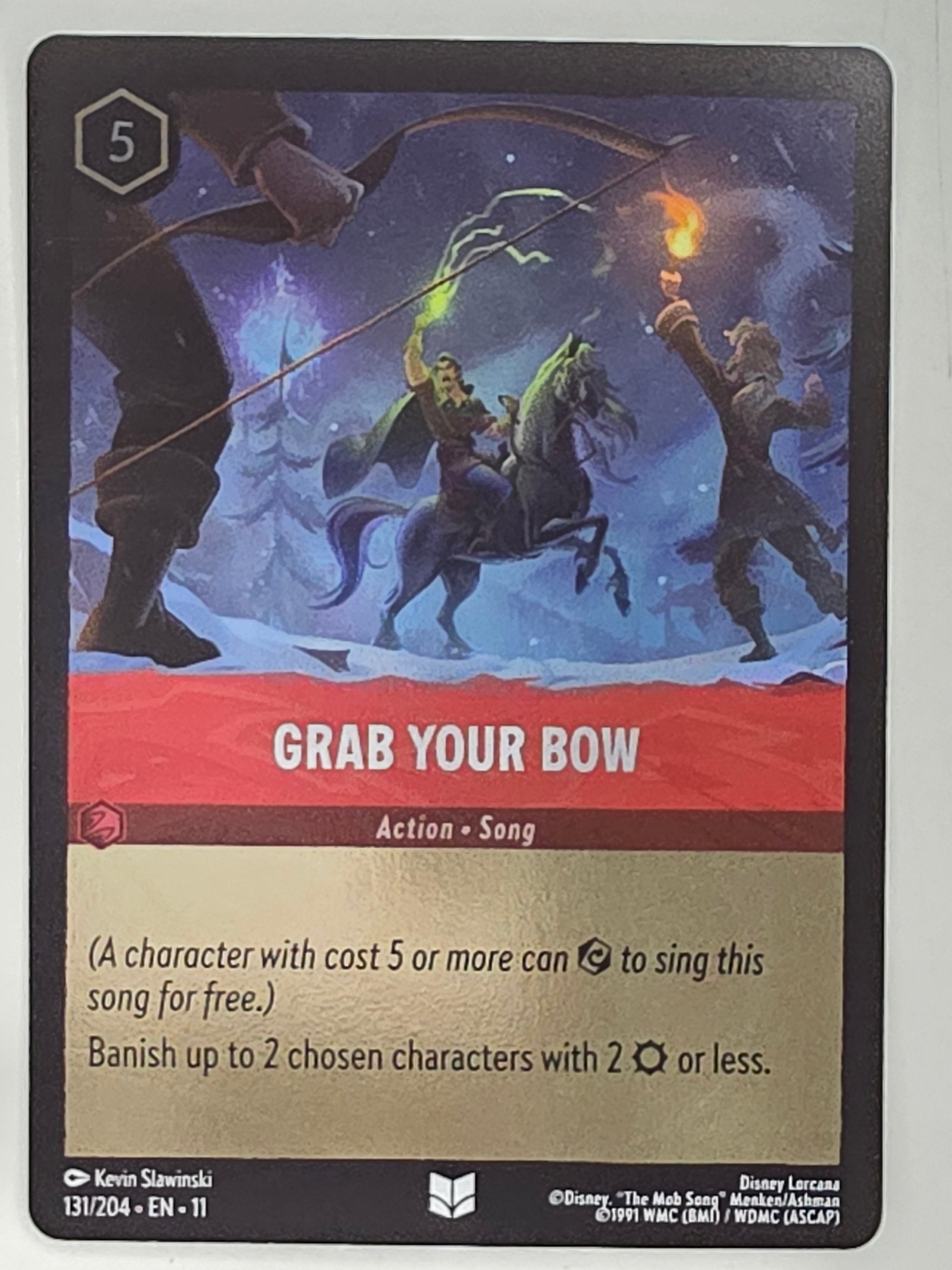 Disney Lorcana Winterspell COLDFOIL #131/204 Grab Your Bow | Uncommon