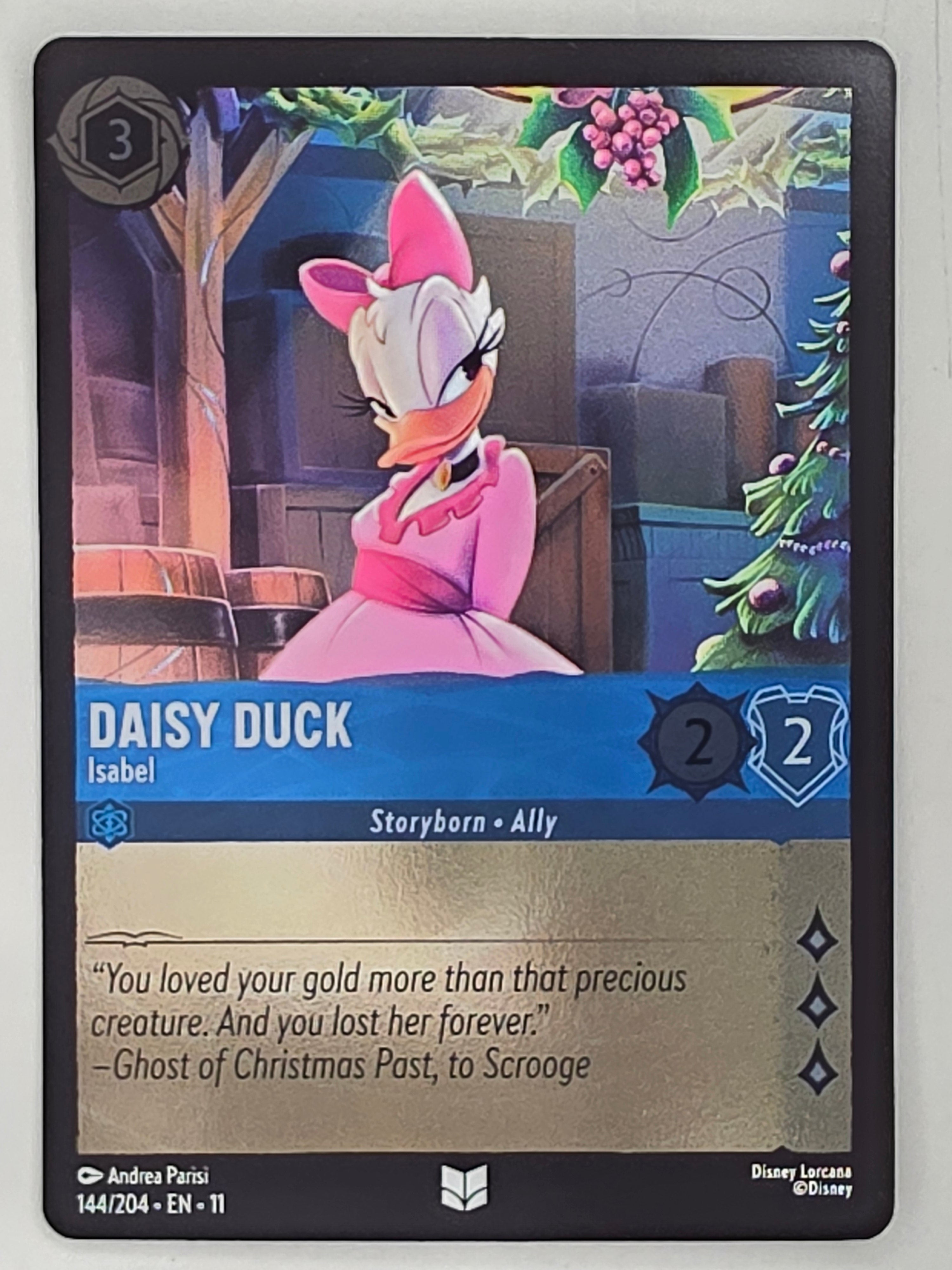 Disney Lorcana Winterspell COLDFOIL #144/204 Daisy Duck - Isabel | Uncommon