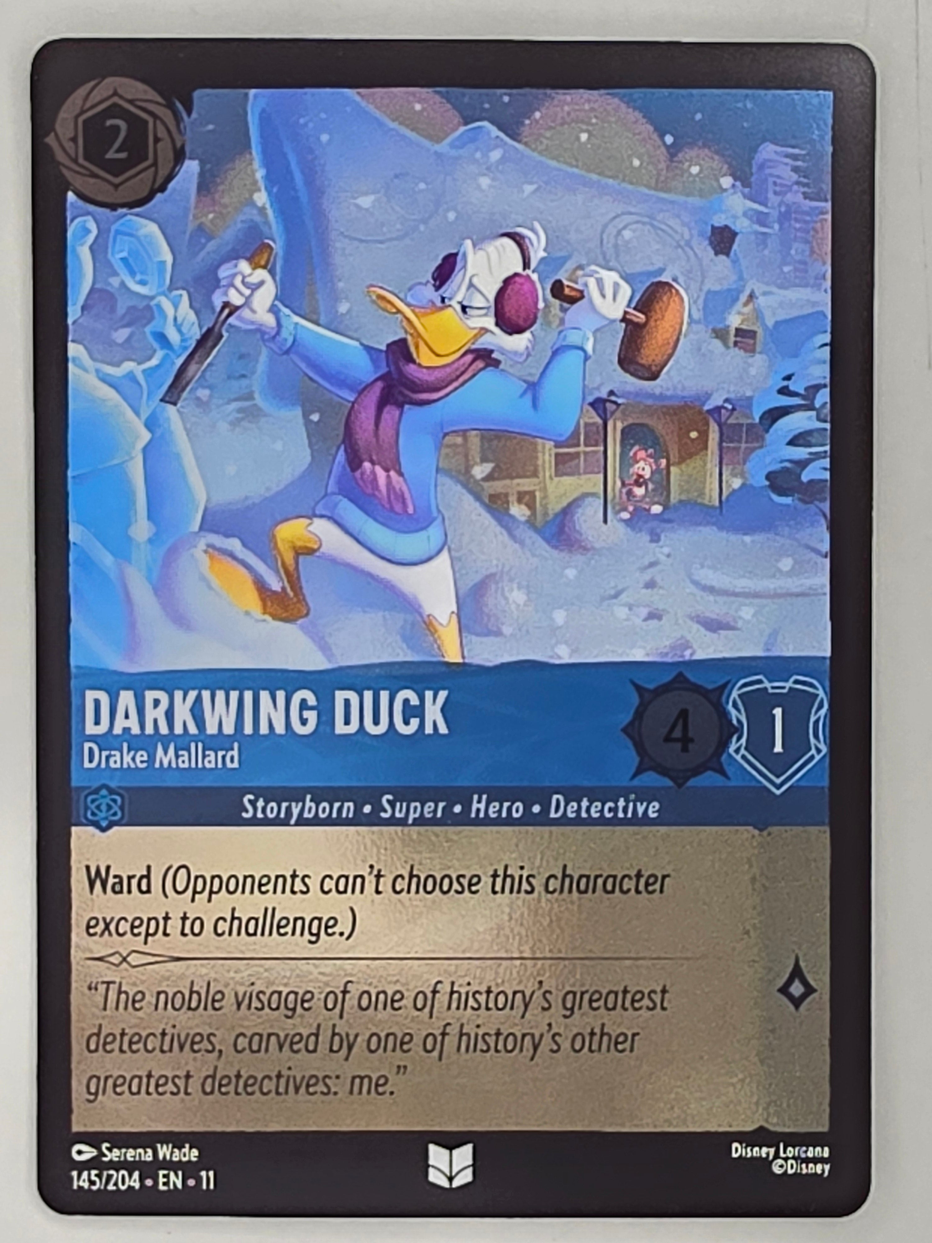 Disney Lorcana Winterspell COLDFOIL #145/204 Darkwing Duck - Drake Mallard | Uncommon
