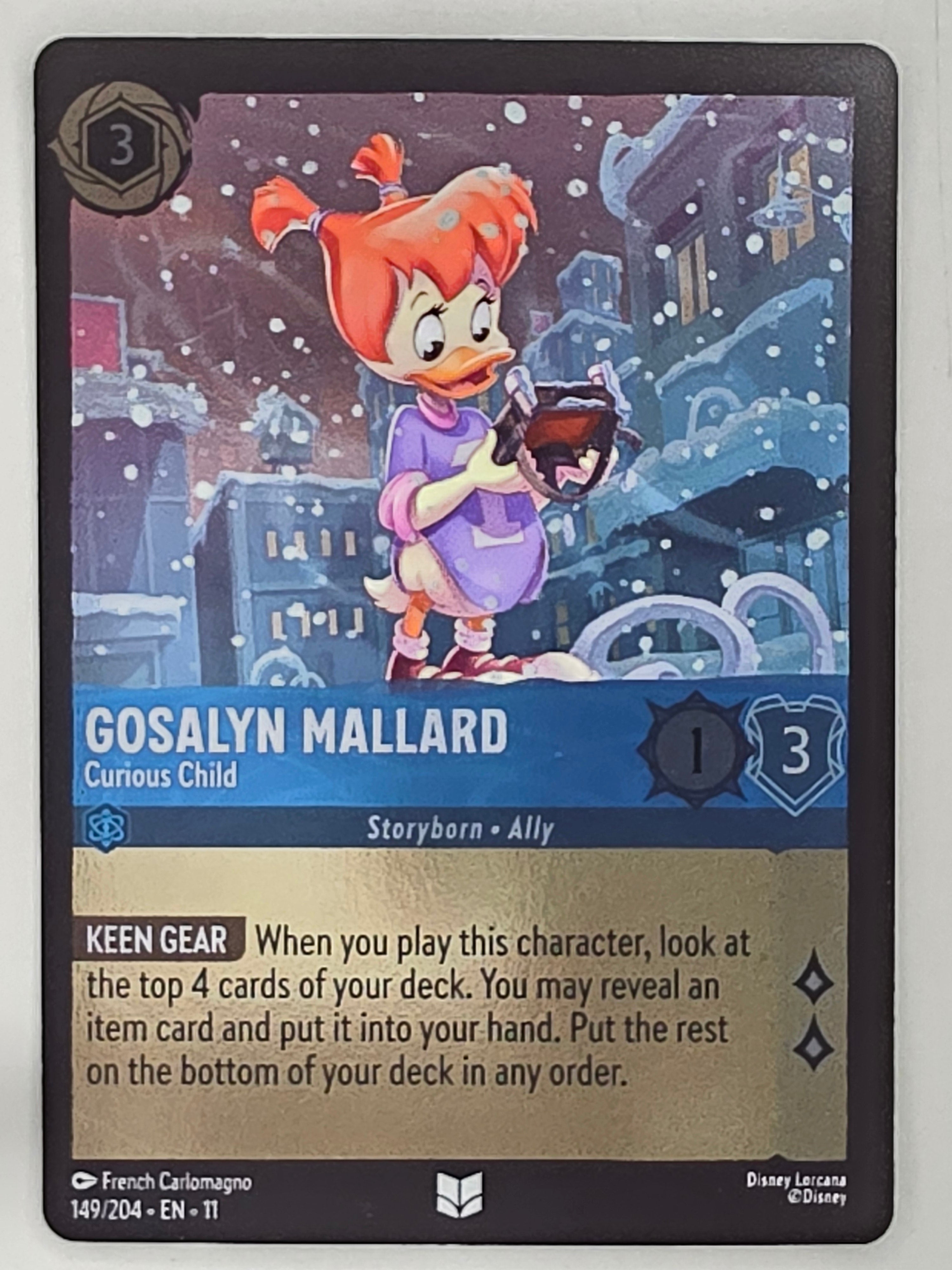 Disney Lorcana Winterspell COLDFOIL #149/204 Gosalyn Mallard - Curious Child | Uncommon