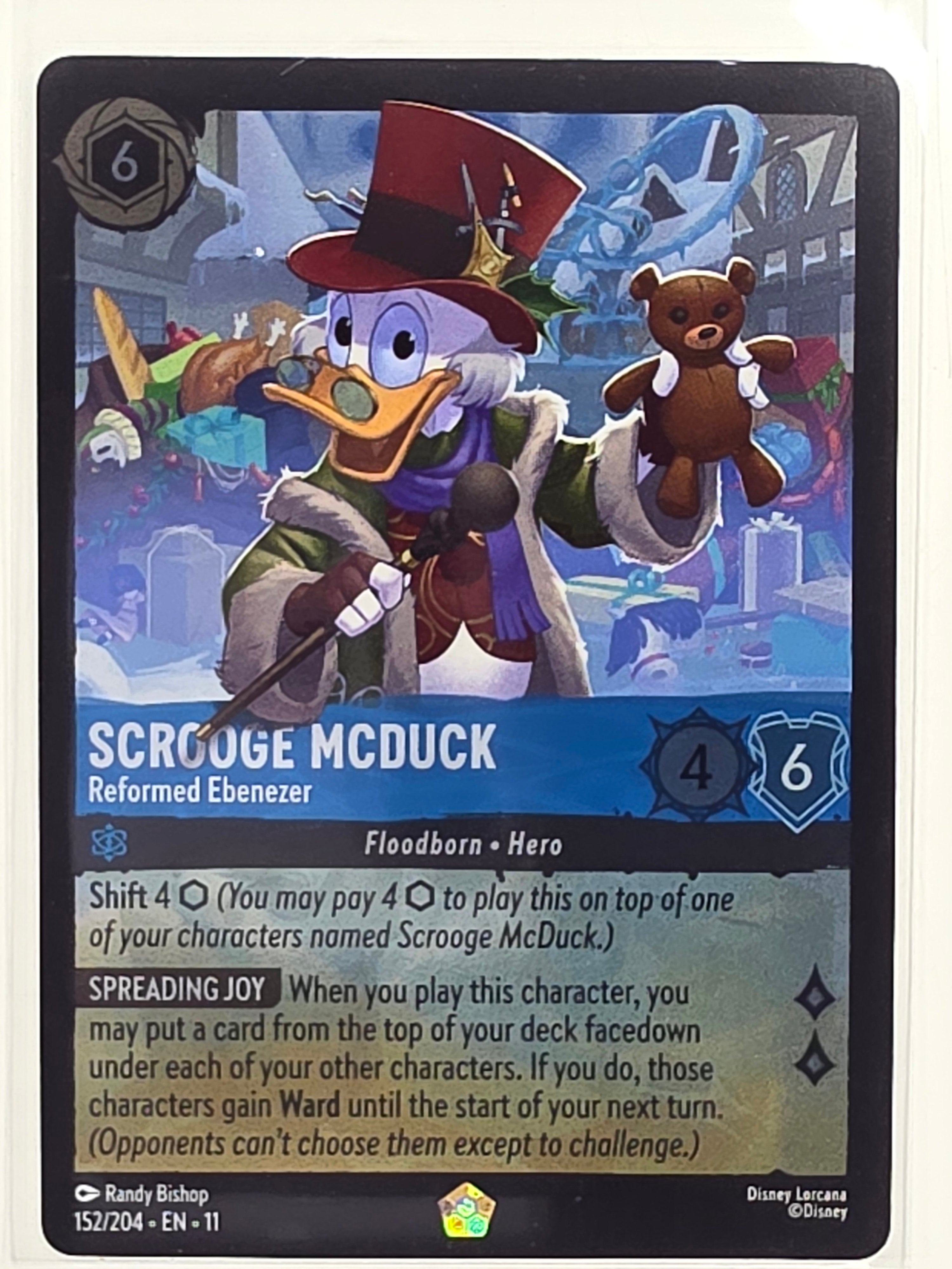 Disney Lorcana Winterspell COLDFOIL #152/204 Scrooge McDuck - Reformed Ebenezer | Legendary