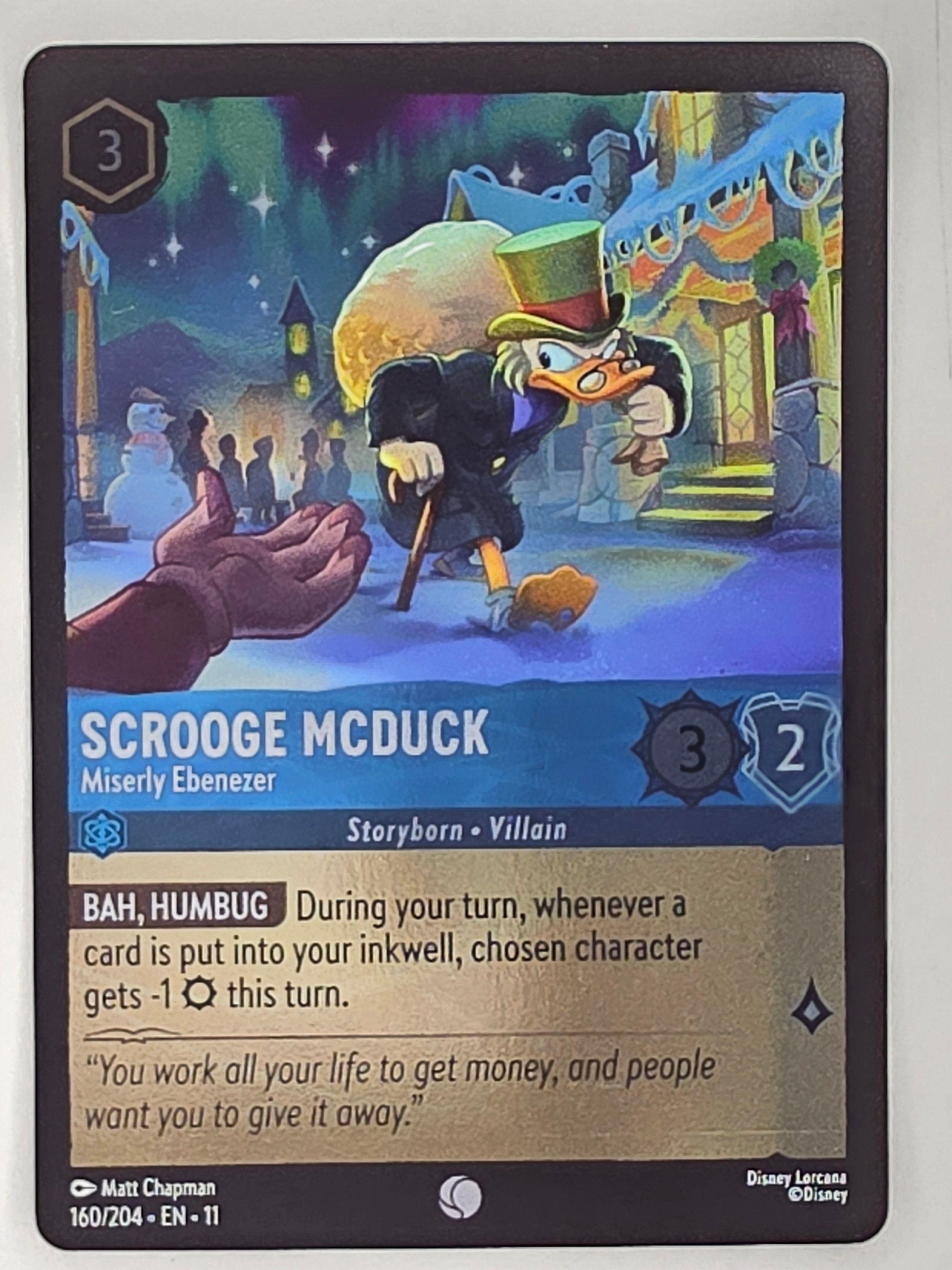 Disney Lorcana Winterspell COLDFOIL #160/204 Scrooge McDuck - Miserly Ebenezer | Common