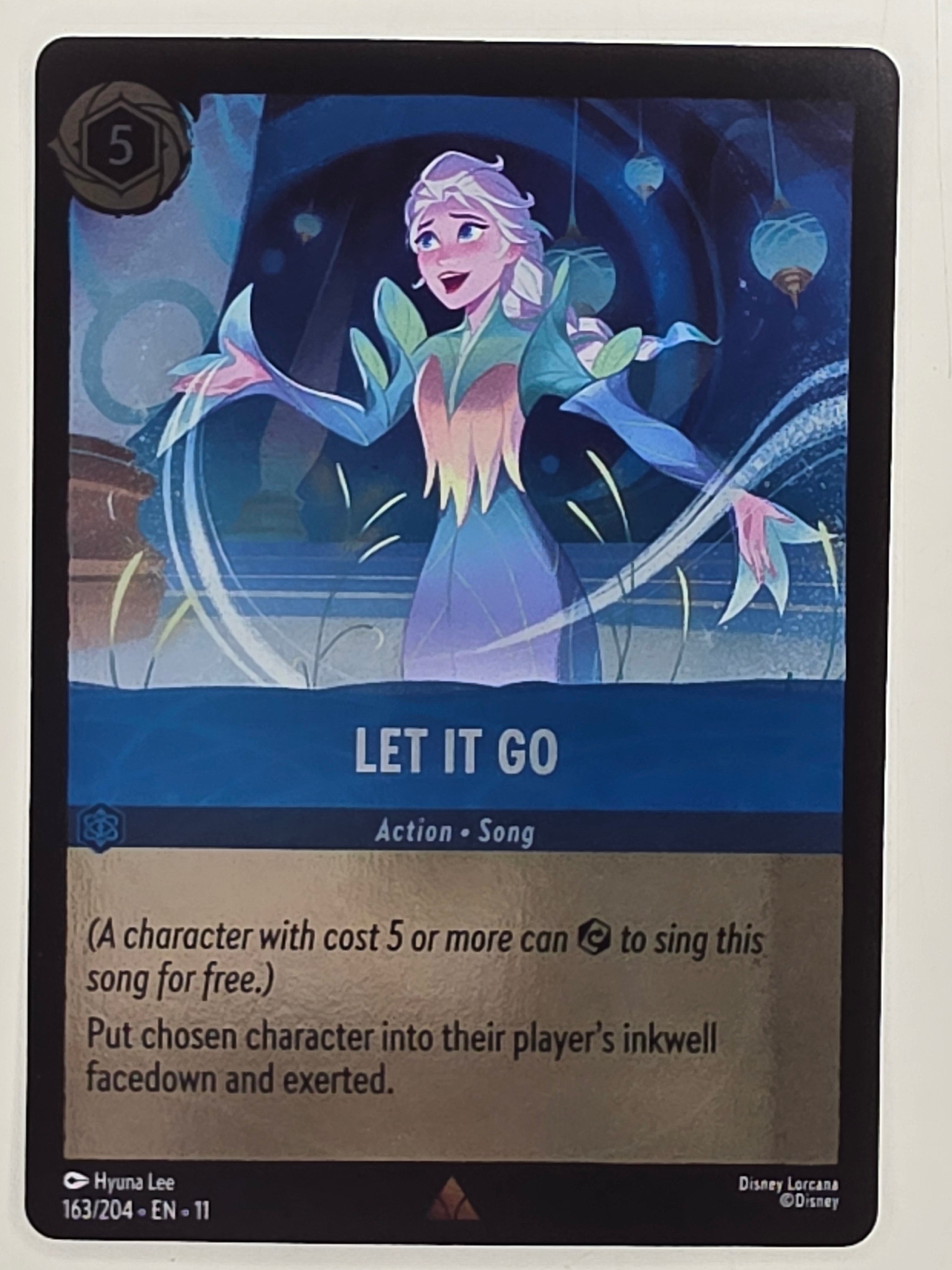 Disney Lorcana Winterspell COLDFOIL #163/204 Let It Go | Rare