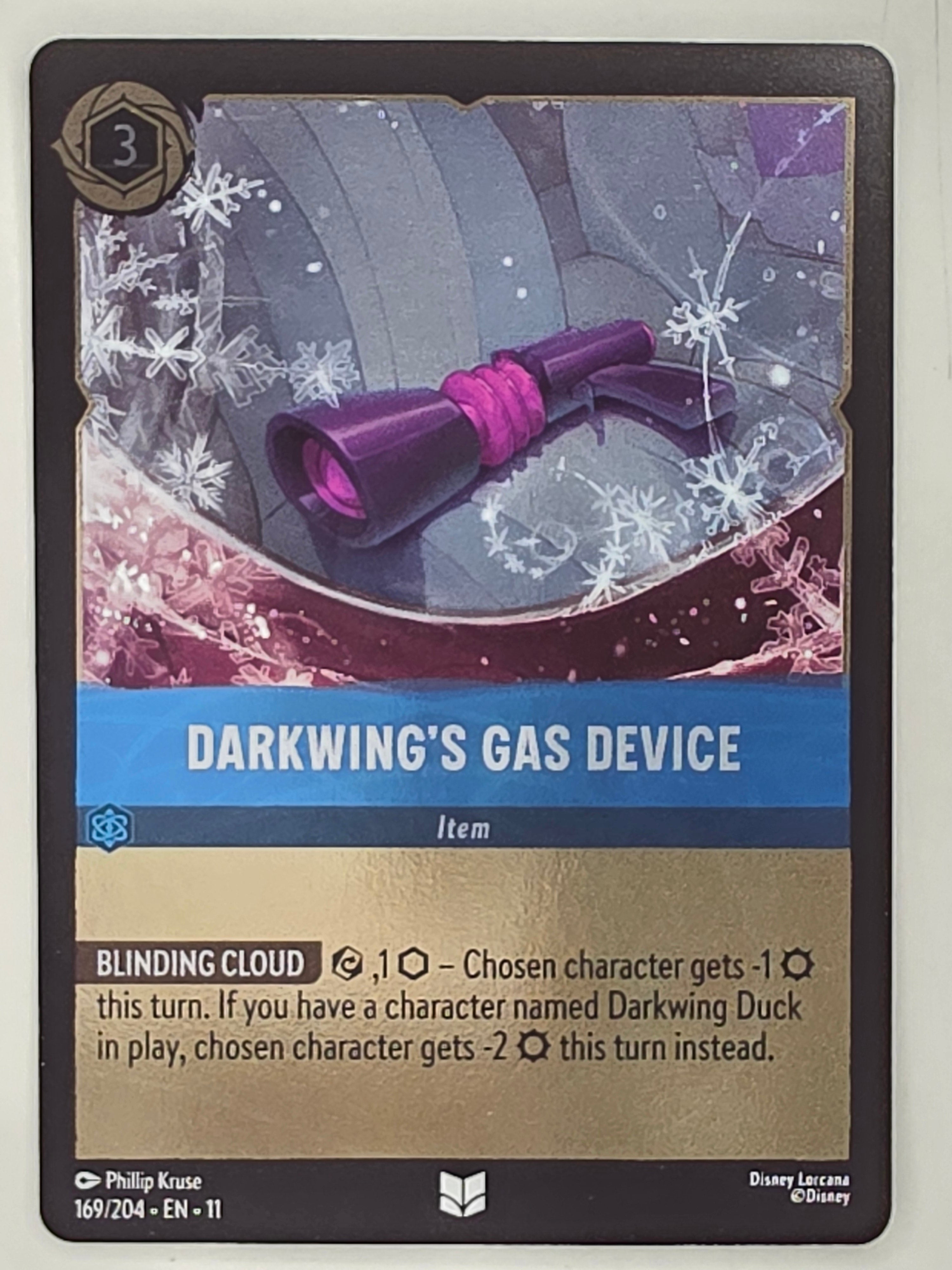 Disney Lorcana Winterspell COLDFOIL #169/204 Darkwing's Gas Device | Uncommon