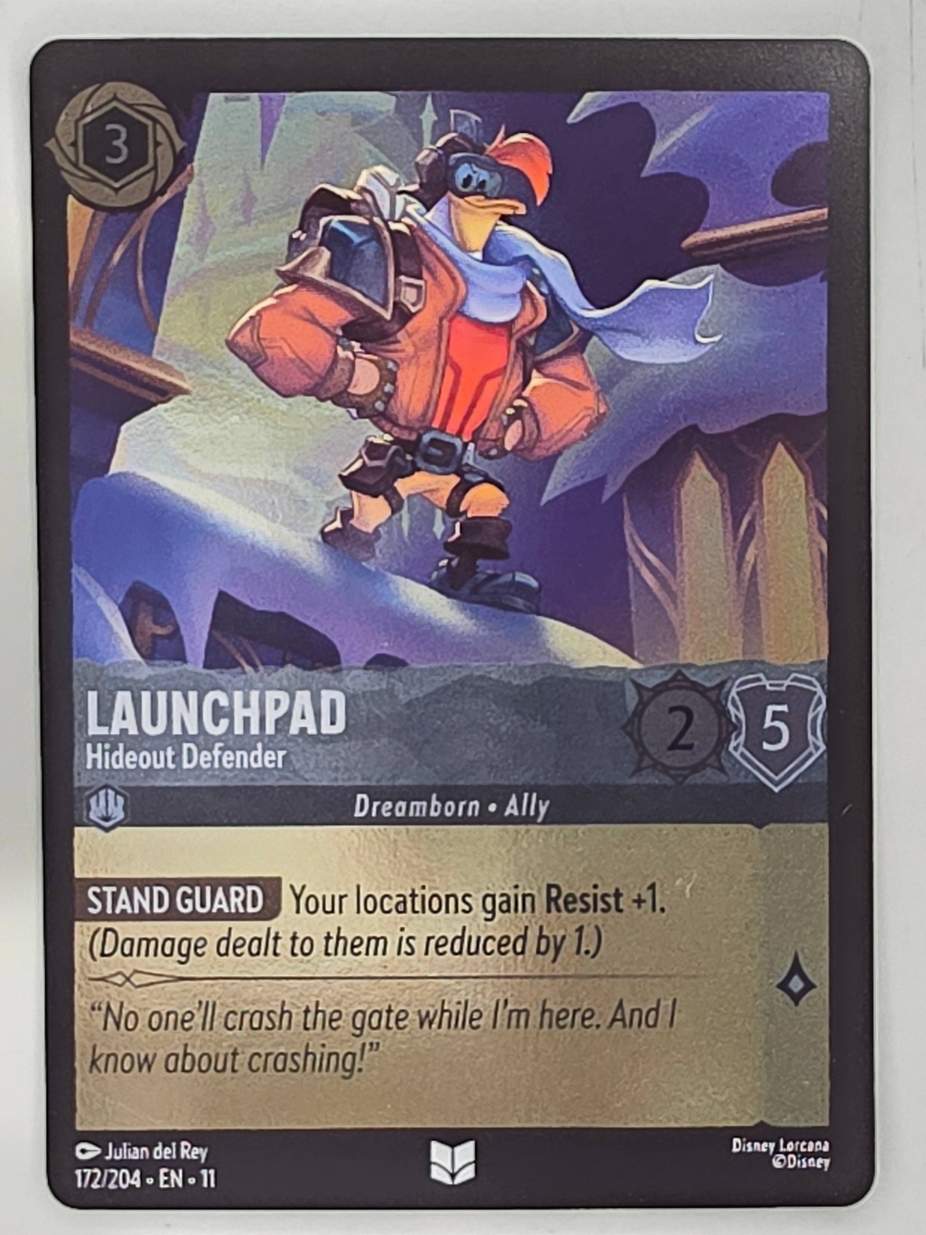 Disney Lorcana Winterspell COLDFOIL #172/204 Launchpad - Hideout Defender | Uncommon
