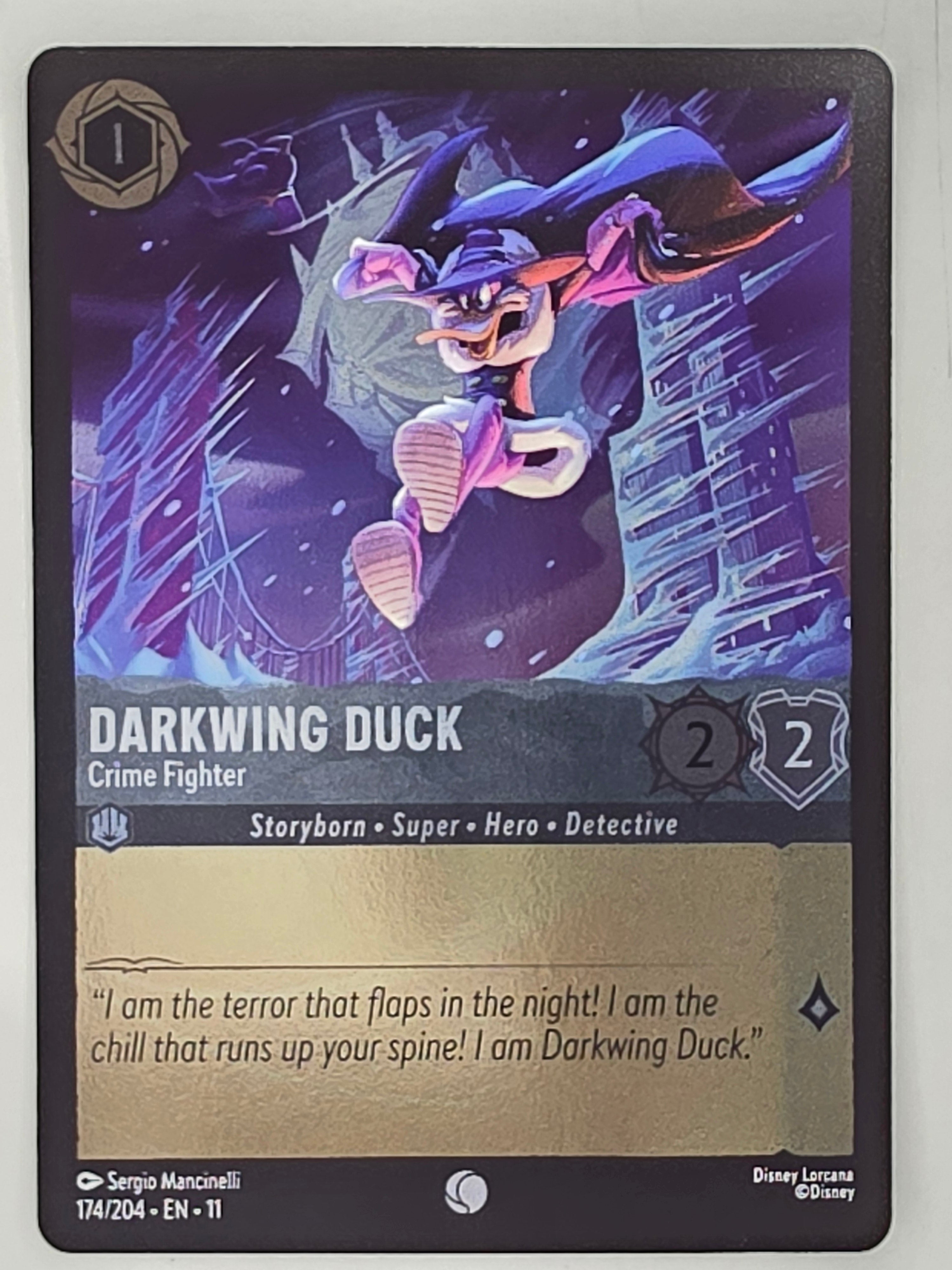 Disney Lorcana Winterspell COLDFOIL #174/204 Darkwing Duck - Crime Fighter | Common