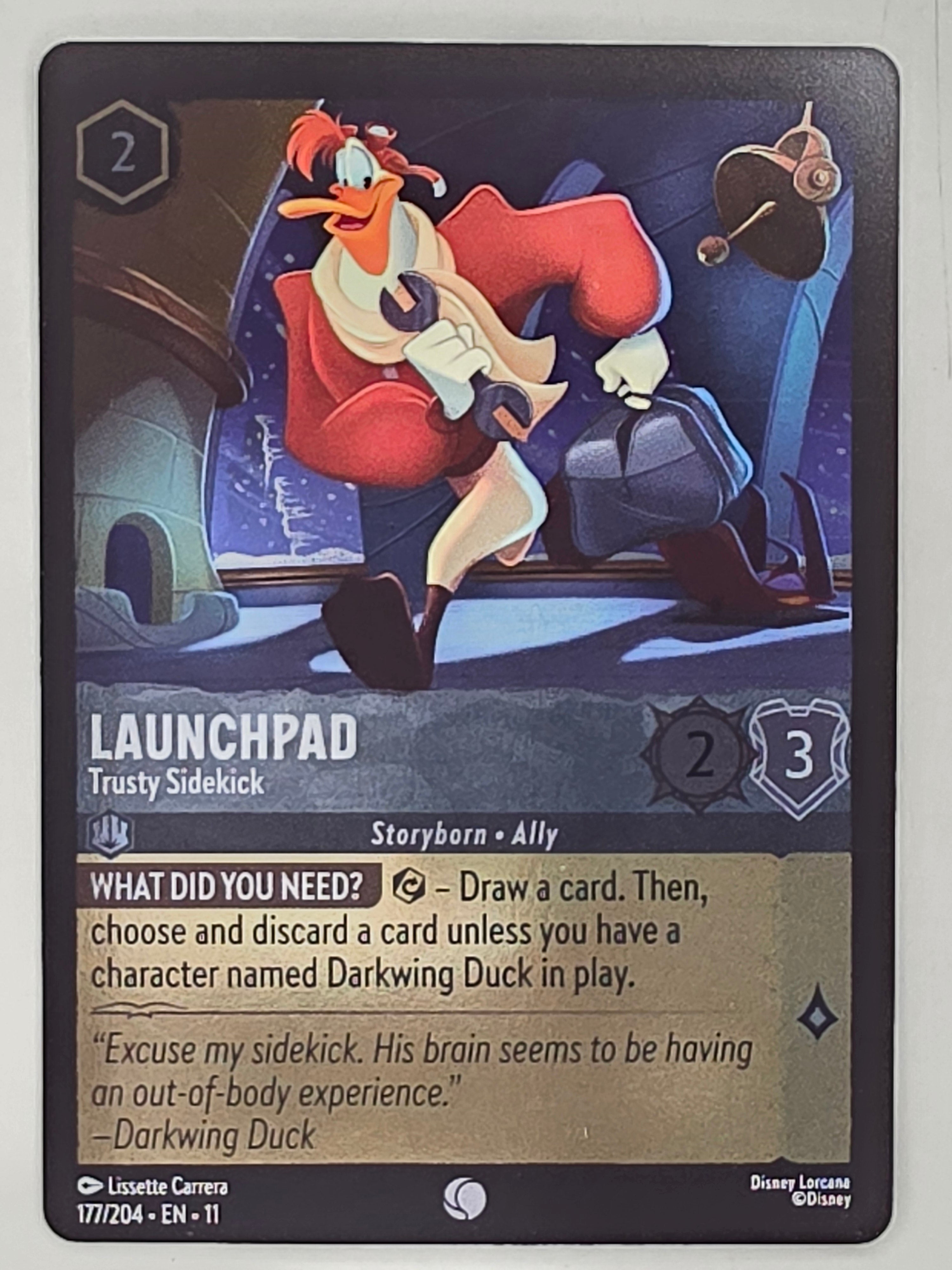 Disney Lorcana Winterspell COLDFOIL #177/204 Launchpad - Trusty Sidekick | Common