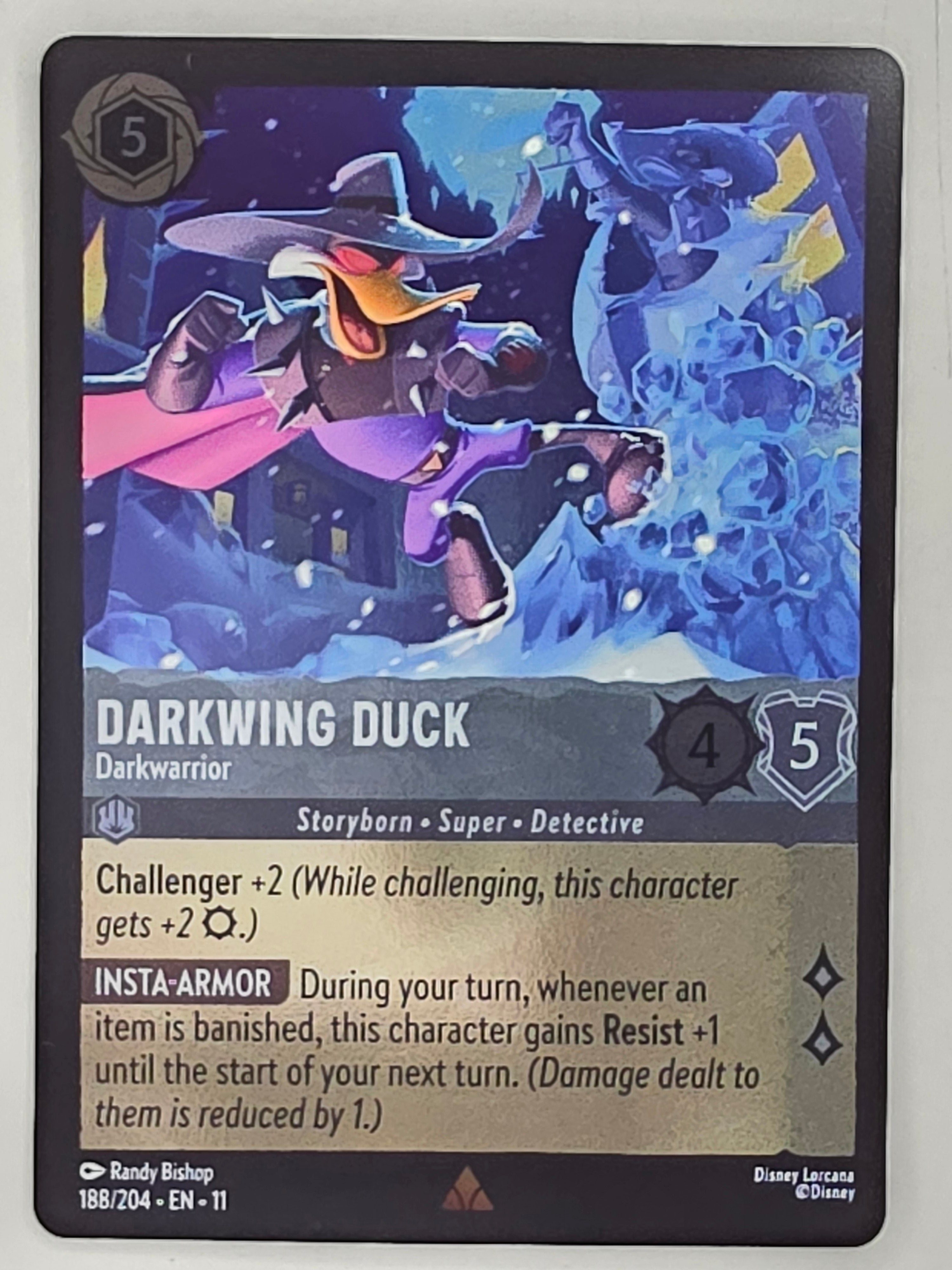 Disney Lorcana Winterspell COLDFOIL #188/204 Darkwing Duck - Darkwarrior | Rare