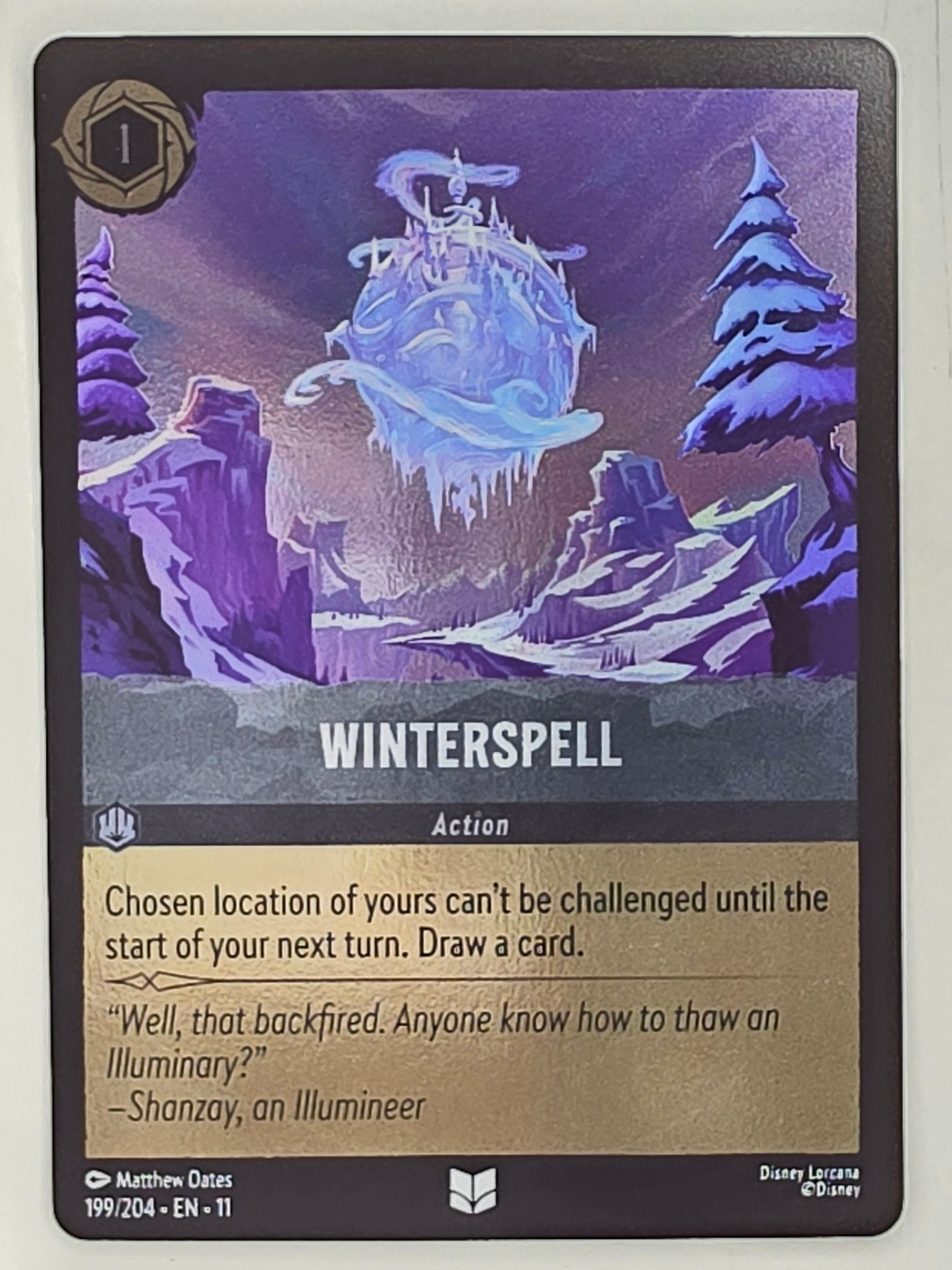 Disney Lorcana Winterspell COLDFOIL #199/204 Winterspell | Uncommon