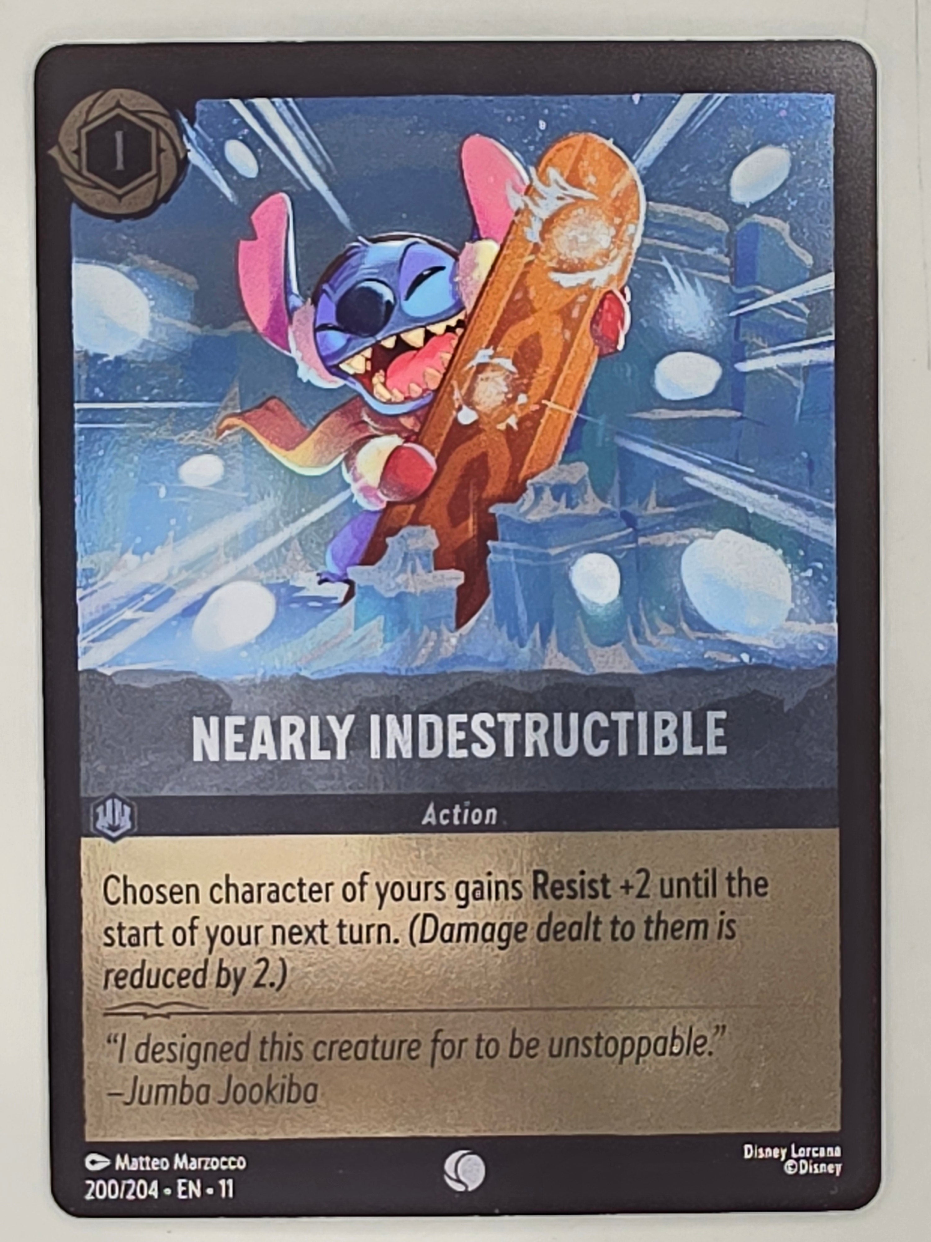 Disney Lorcana Winterspell COLDFOIL #200/204 Nearly Indestructbable | Common